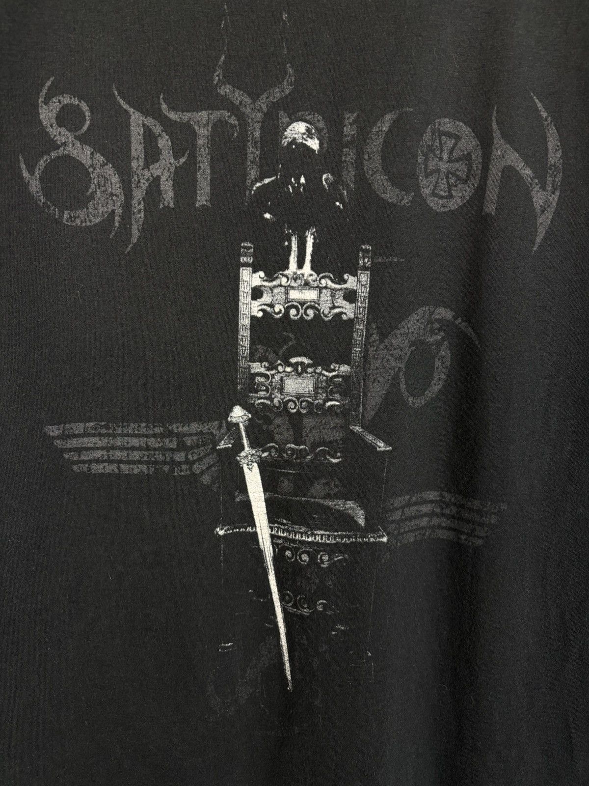 Band Tees Vintage Satyricon Nemesis Divina Black Metal Band Sleeveless Size US L / EU 52-54 / 3 - 8 Thumbnail