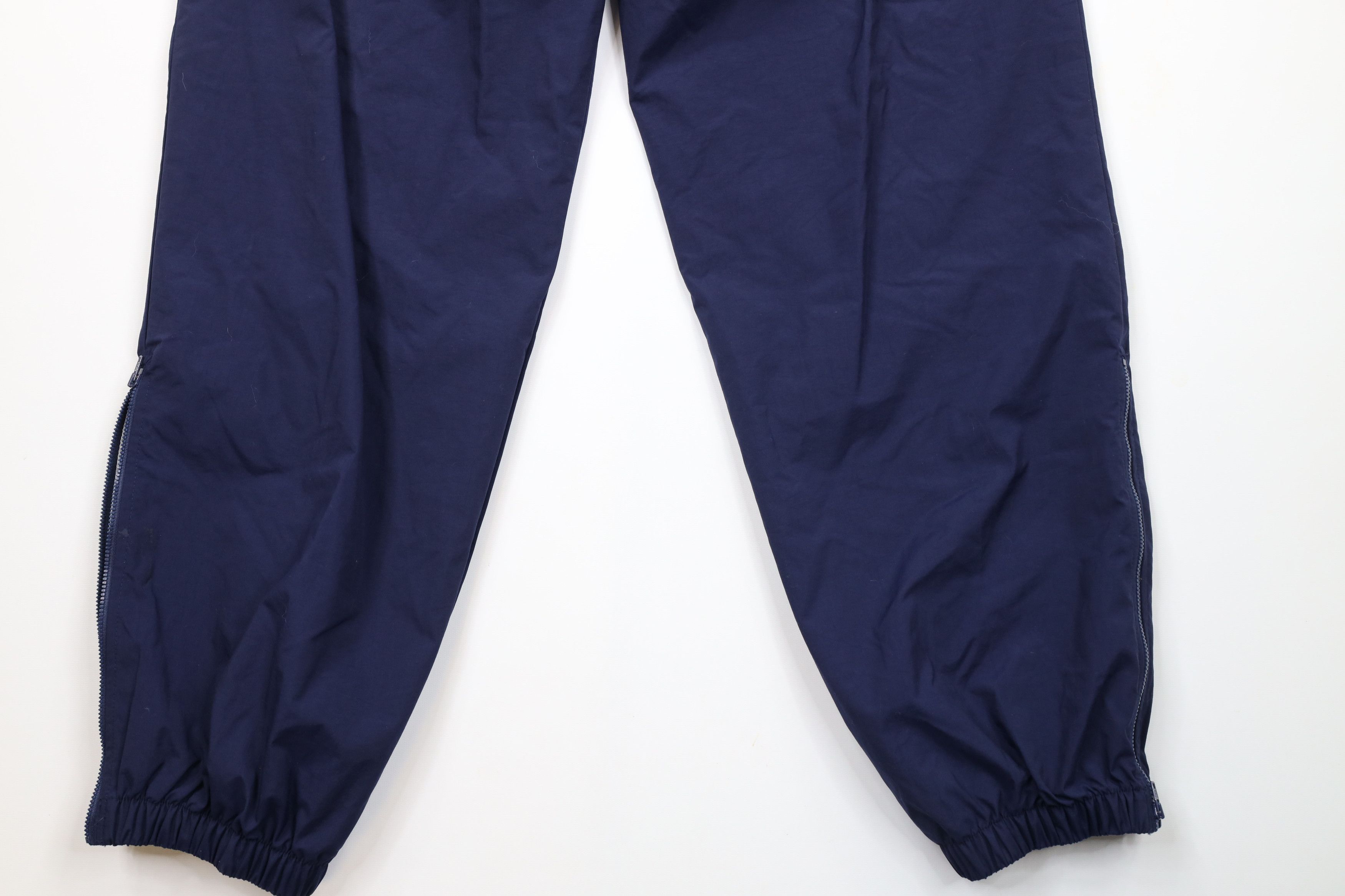 Champion × Vintage Vintage 90s Champion Lined Cuffed Nylon Joggers Pants Blue Size US 36 / EU 52 - 13 Thumbnail