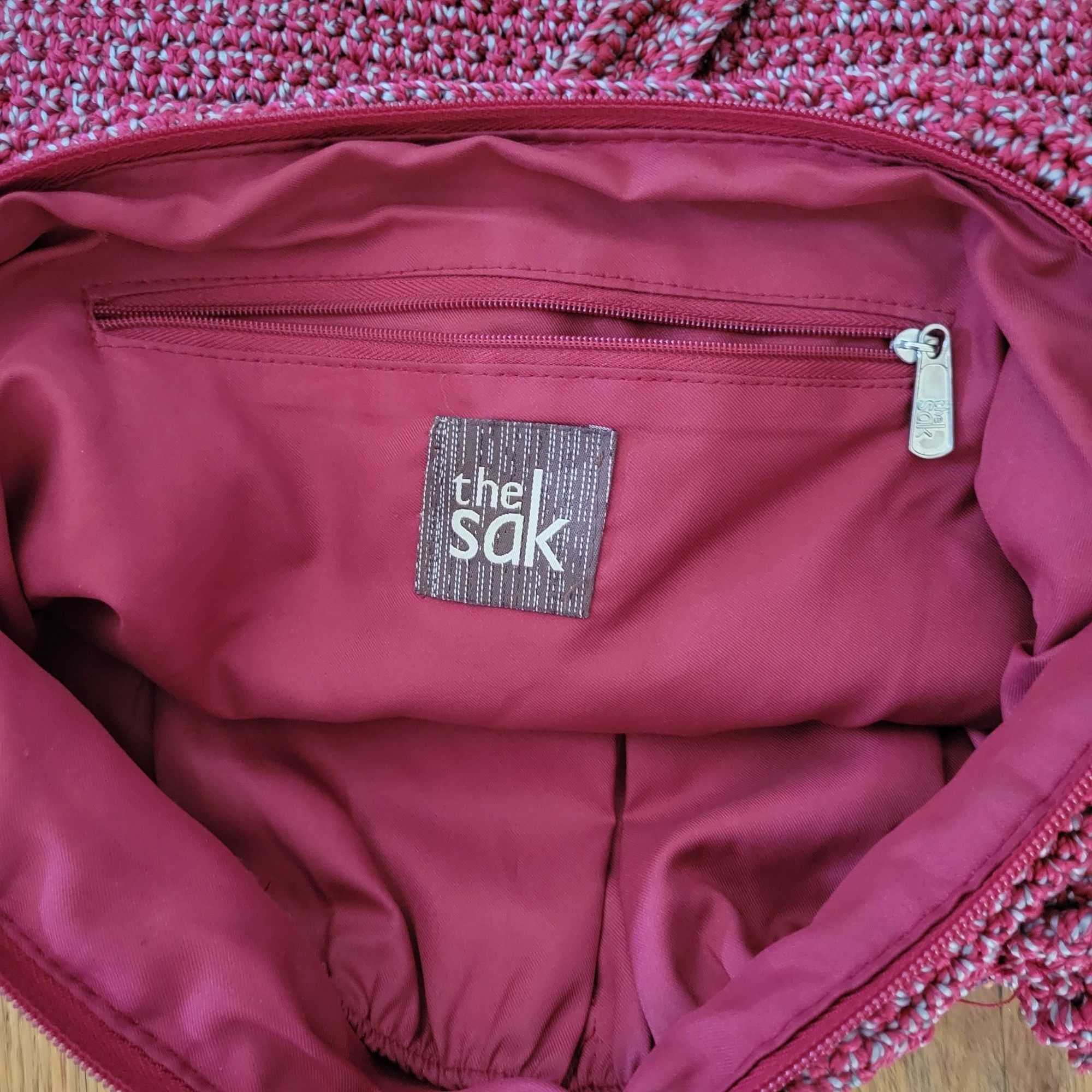 The Sak The Sak Multicolored Crochet Shoulder Bag Zipper Closure Bac Size ONE SIZE - 4 Thumbnail