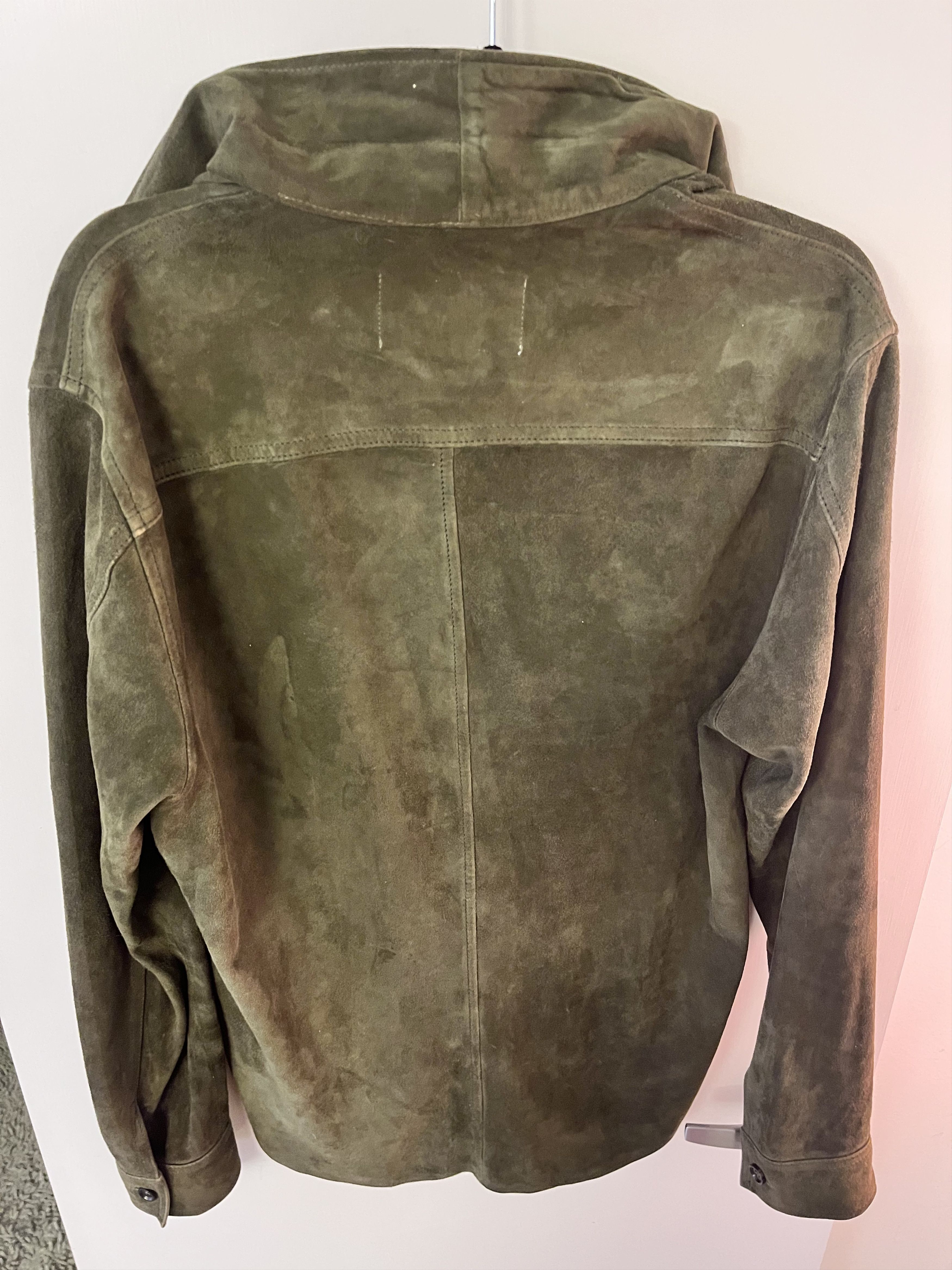 Our Legacy Our Legacy Olive Green Suede Zip Shirt Jacket Size 48 Size US M / EU 48-50 / 2 - 3 Thumbnail