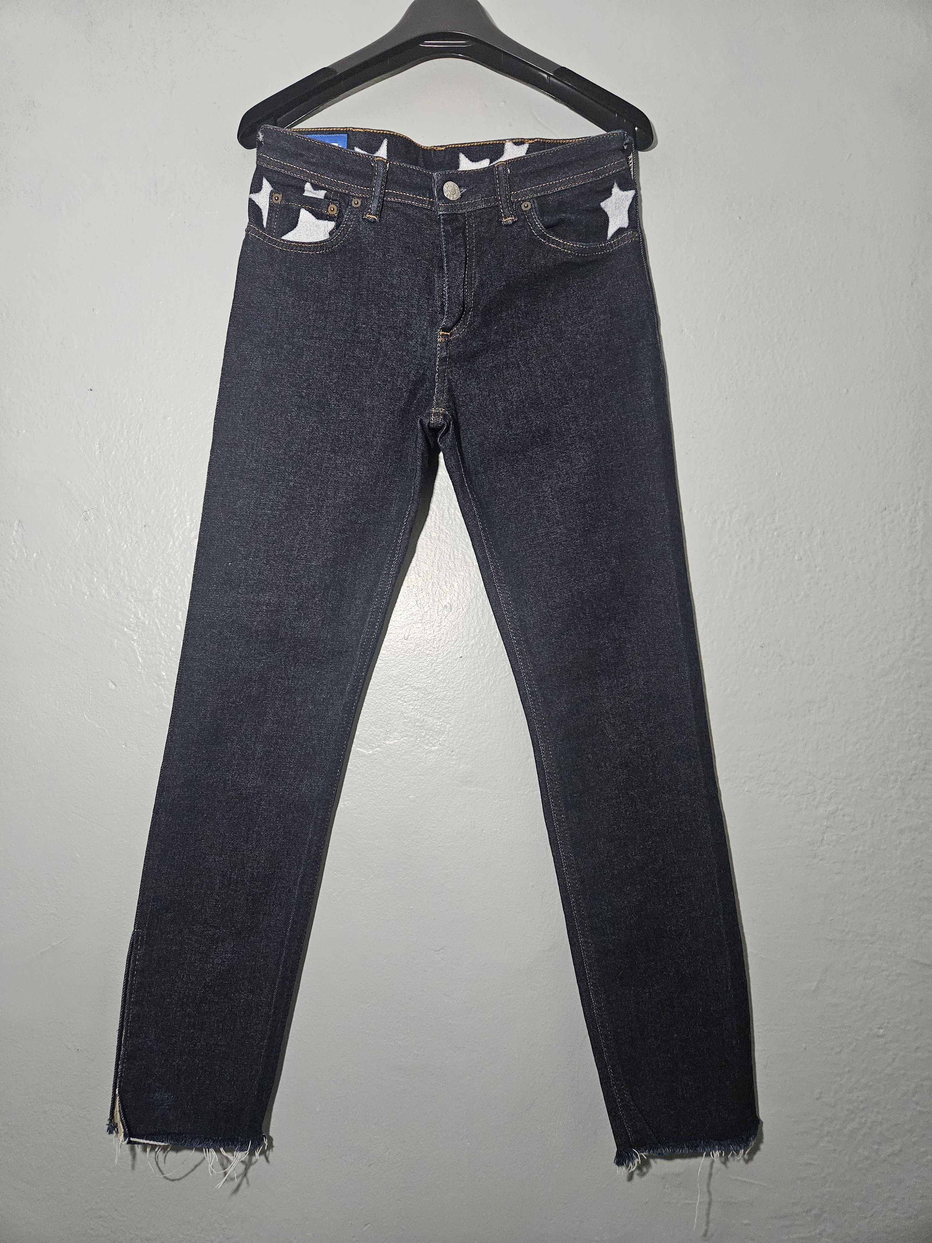 Acne Studios Blå Konst Climb Star P. Blue Denim Jeans Size US 27 - 5 Thumbnail