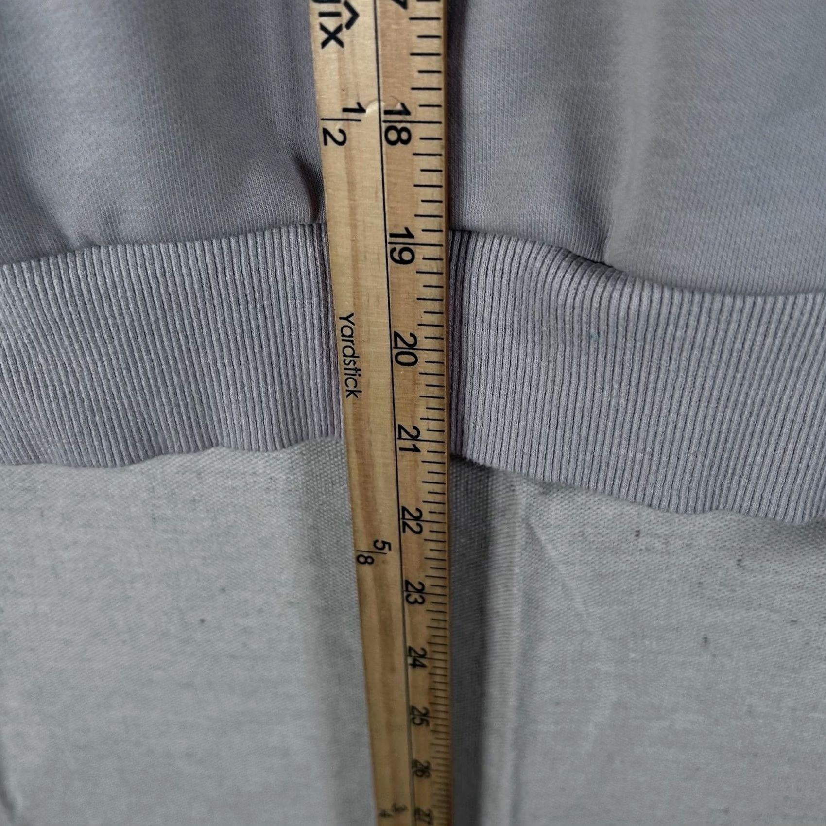 Avenue Ampersand Avenue Gray Cowl Neck Hoodie Pullover Sweater 100% Cotton Women's XL Raglan Sleeve, Drawstring, Pockets, Logo, Casual, Machine Washable Size XL / US 12-14 / IT 48-50 - 5 Thumbnail