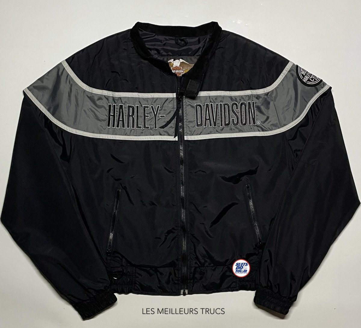 Harley Davidson × Vintage Harley Davidson motorcycle Racing Windbreaker Jacket Size US L / EU 52-54 / 3 - 1 Thumbnail