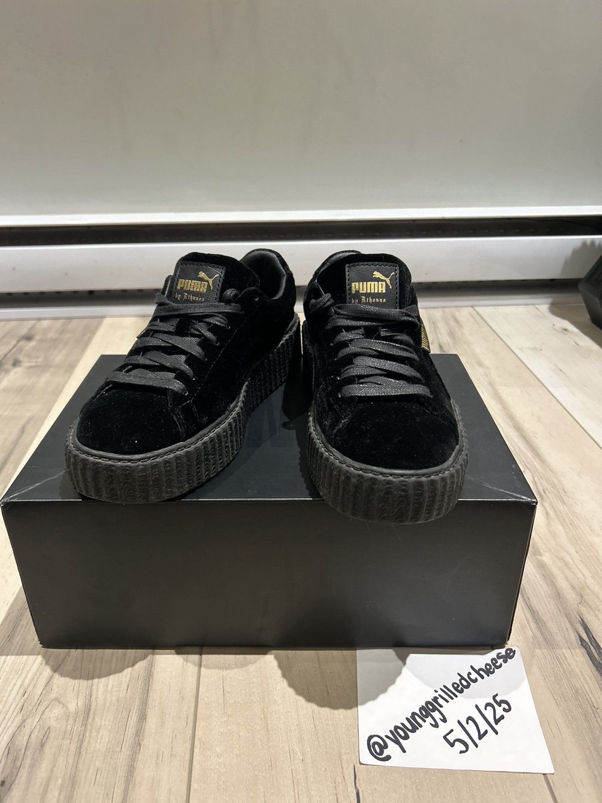 Fenty × Puma Puma Fenty Creeper Black Velvet Size 7 Size US 7 / IT 37 - 2 Thumbnail