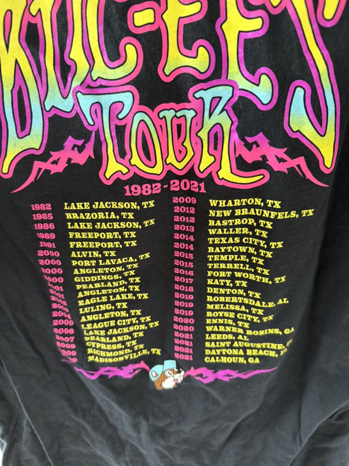 Other Bucees 1982 Tour Vintage T-Shirt Black Size US L / EU 52-54 / 3 - 4 Thumbnail
