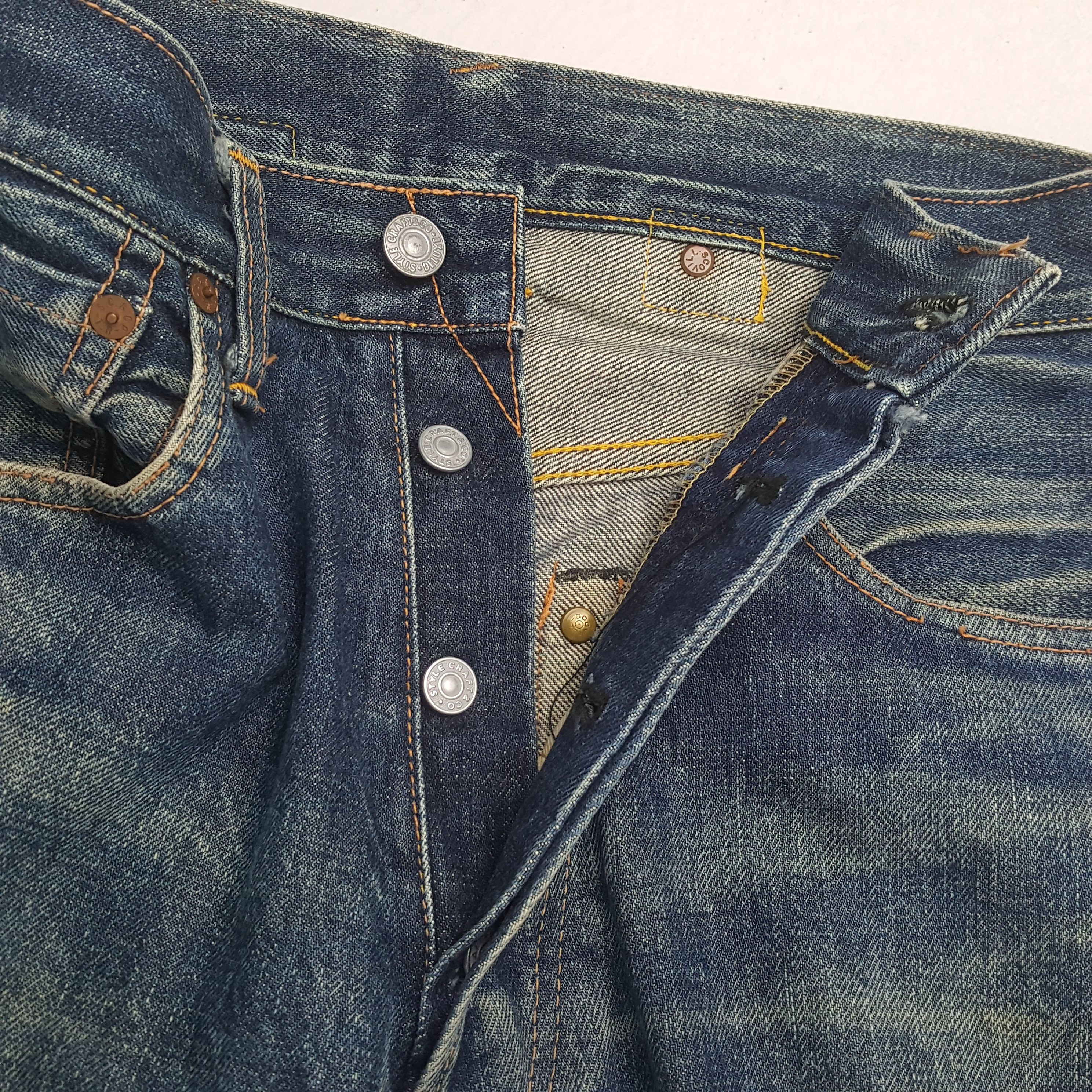 Japanese Brand × Vintage EVISU Japanese Brand Streetwear Custom Daicock Jeans Size US 26 / EU 42 - 13 Thumbnail