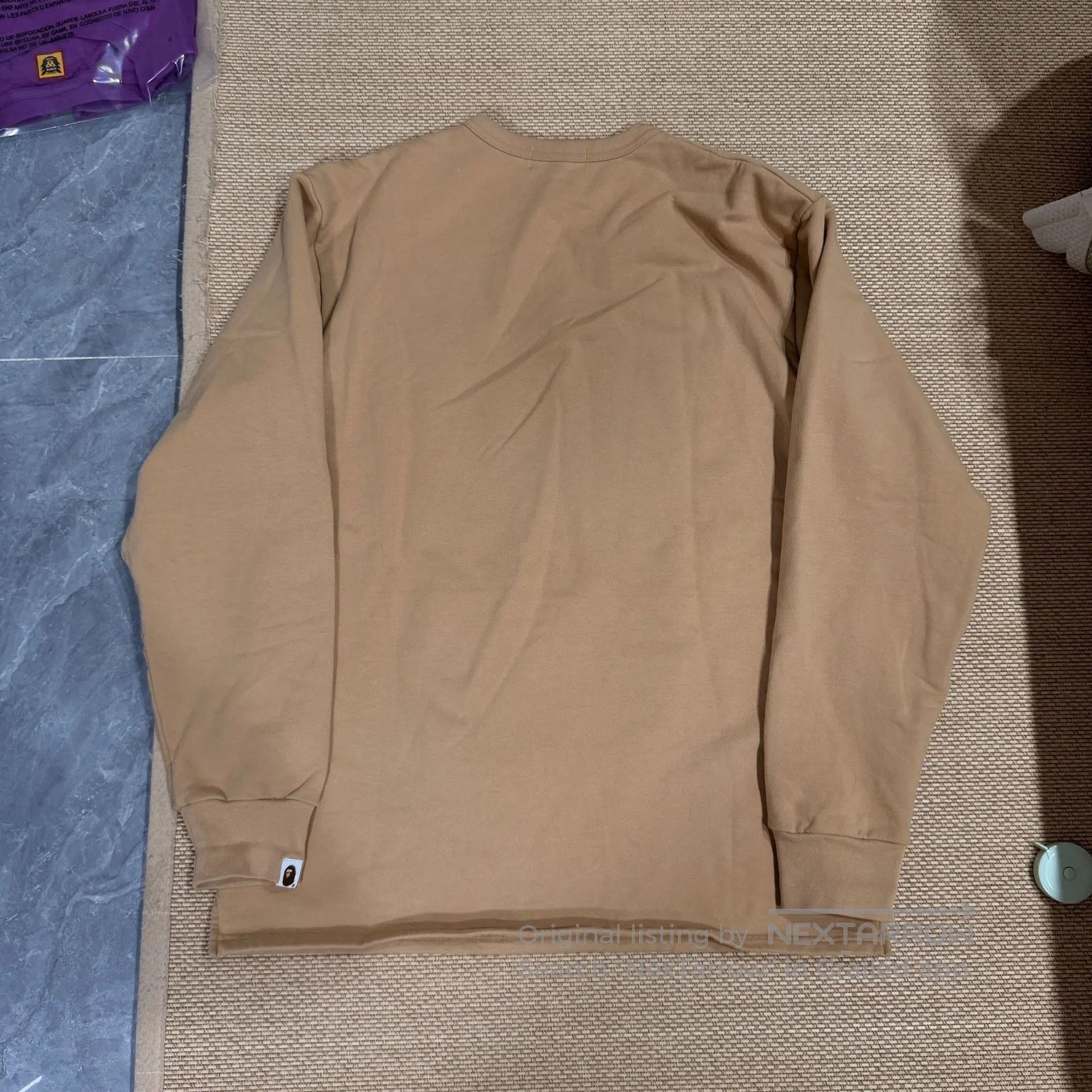 Bape BAPE Light Brown Big Ape Crewneck Sweatshirt. Size US XL / EU 56 / 4 - 2 Thumbnail