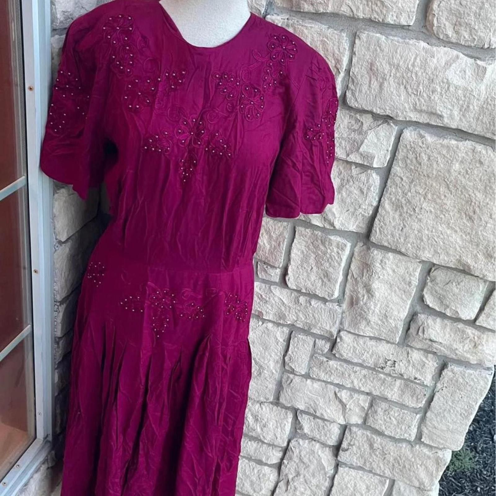 Other Plaza South brand Vintage P womens Dress Size 8/10 Size M / US 6-8 / IT 42-44 - 1 Thumbnail