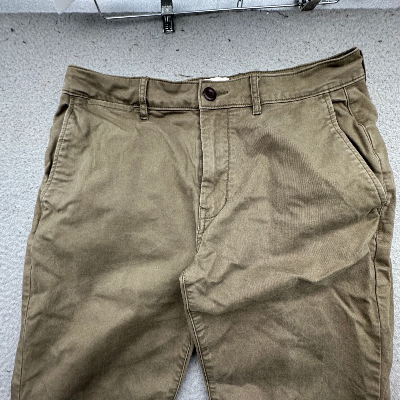 Flint And Tinder Flint And Tinder Twill Olive Green Chino Pants 32x30 Size US 32 / EU 48 - 11 Thumbnail