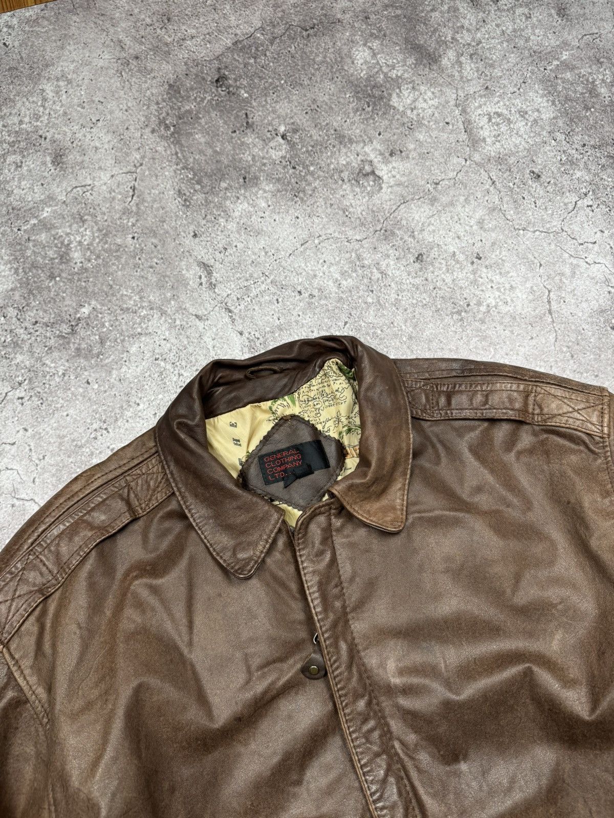 Japanese Brand Vintage Bomber Leather Jacket Avirex Schott Japanesse Y2K Size US L / EU 52-54 / 3 - 4 Thumbnail