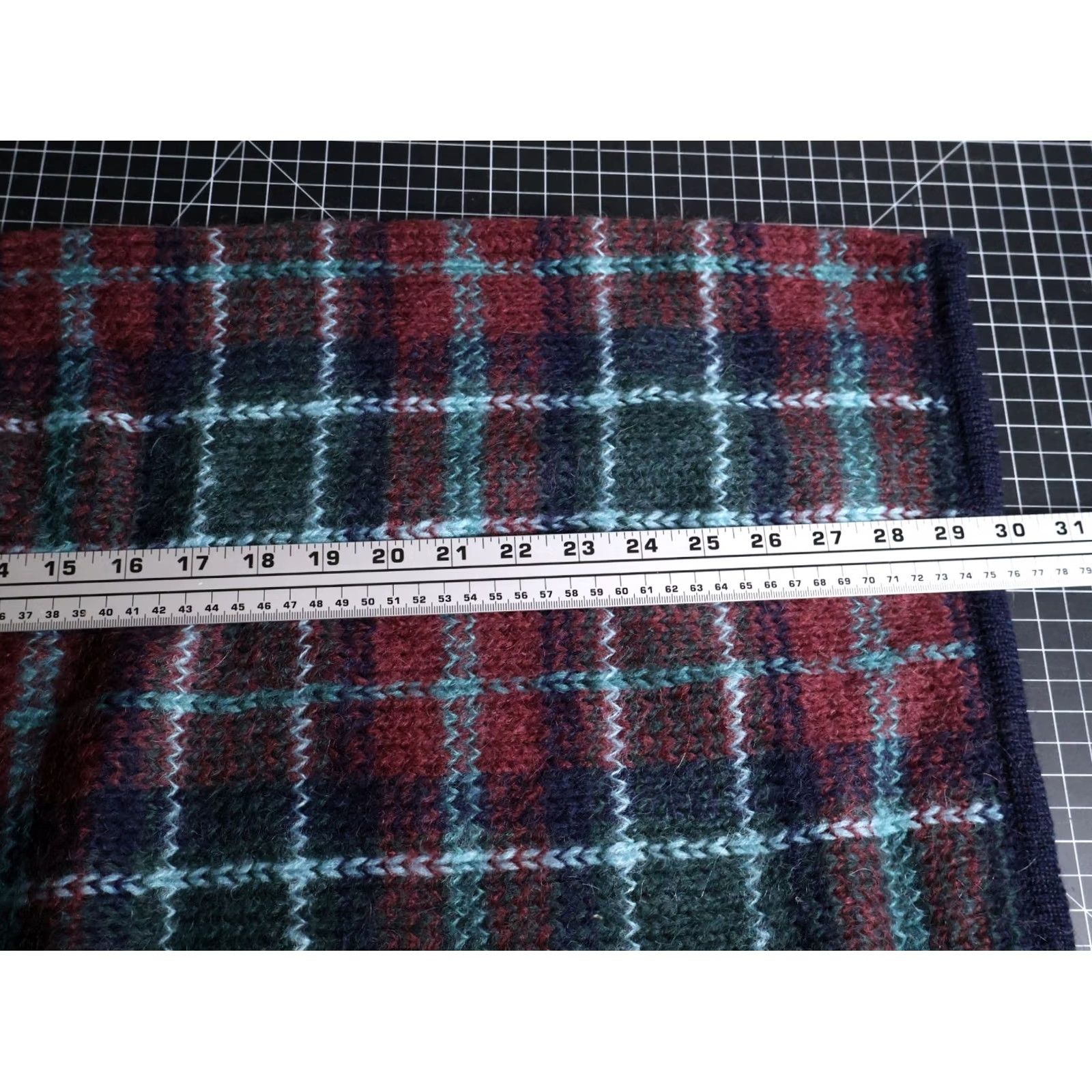 Vintage VINTAGE Paul Harris Mohair Sweater Women's Large Red Green Plaid Relaxed Oversized Knit Pullover Crew Neck Est. 90s Classic Preppy VINTAGE Size L / US 10 / IT 46 - 6 Thumbnail
