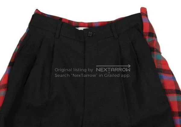 Comme des Garcons Comme des Garcons size S Black vintage tartan Baroque styl Size 23" - 7 Thumbnail