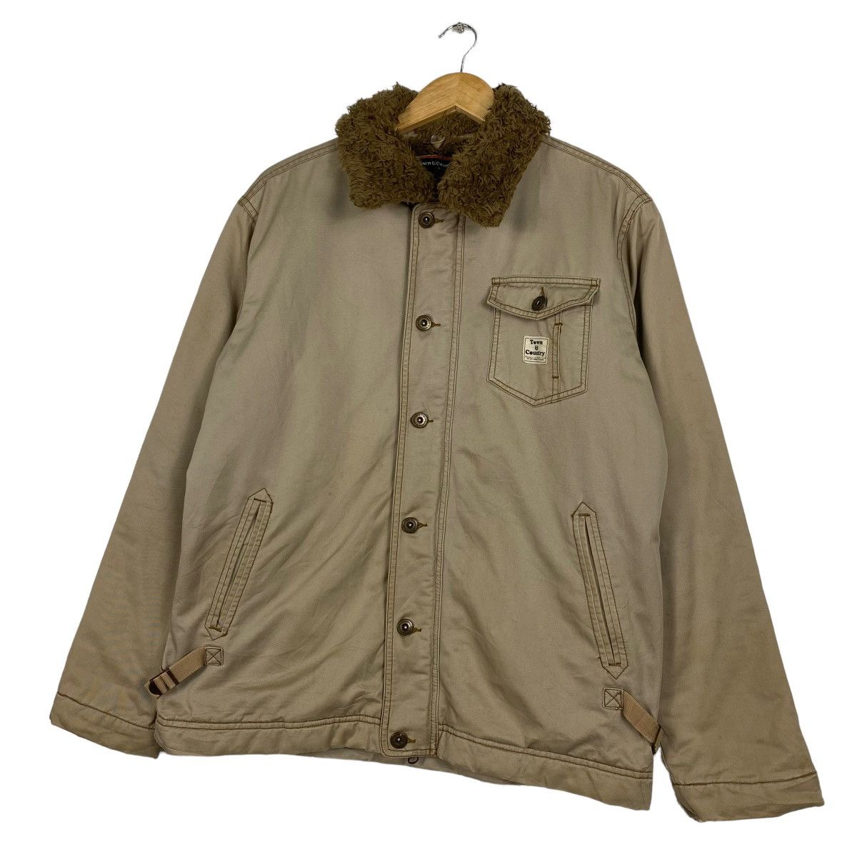 Billabong × Japanese Brand Town n Country Sherpa Collar Jacket Size M Size US M / EU 48-50 / 2 - 2 Thumbnail