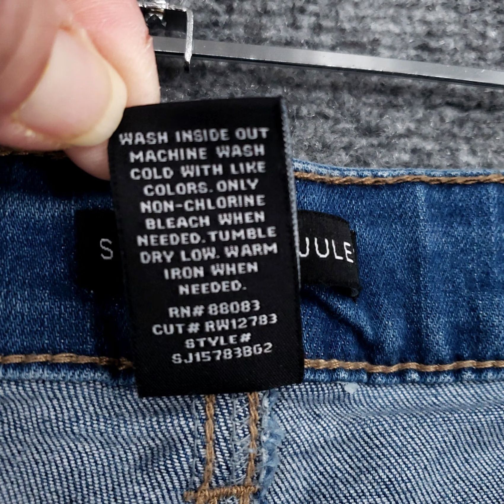 Vintage Sincerely Jules Shorts Womens 3/26 Denim Button Fly Hot Pants, Blue, Junior, 26in Waist, 3, Regular Fit Size 26" / US 2 / IT 38 - 5 Thumbnail