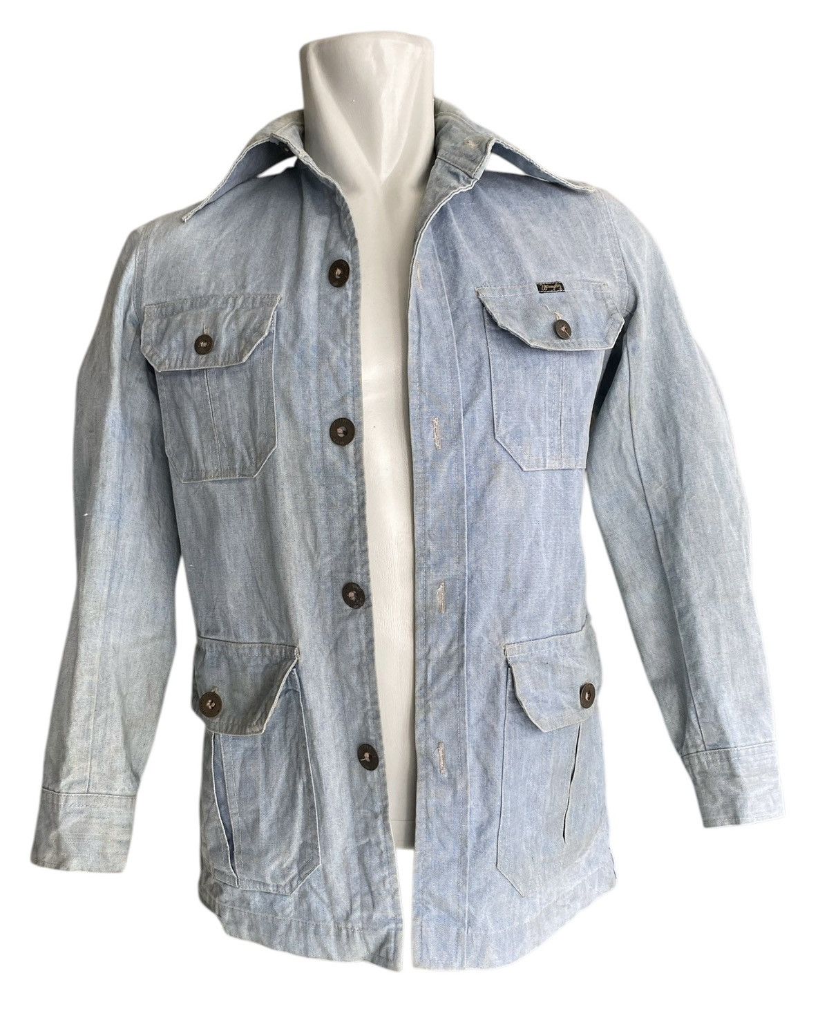 Vintage × Wrangler Vintage WRANGLER Button Jacket 4 Pocket Size US S / EU 44-46 / 1 - 6 Thumbnail