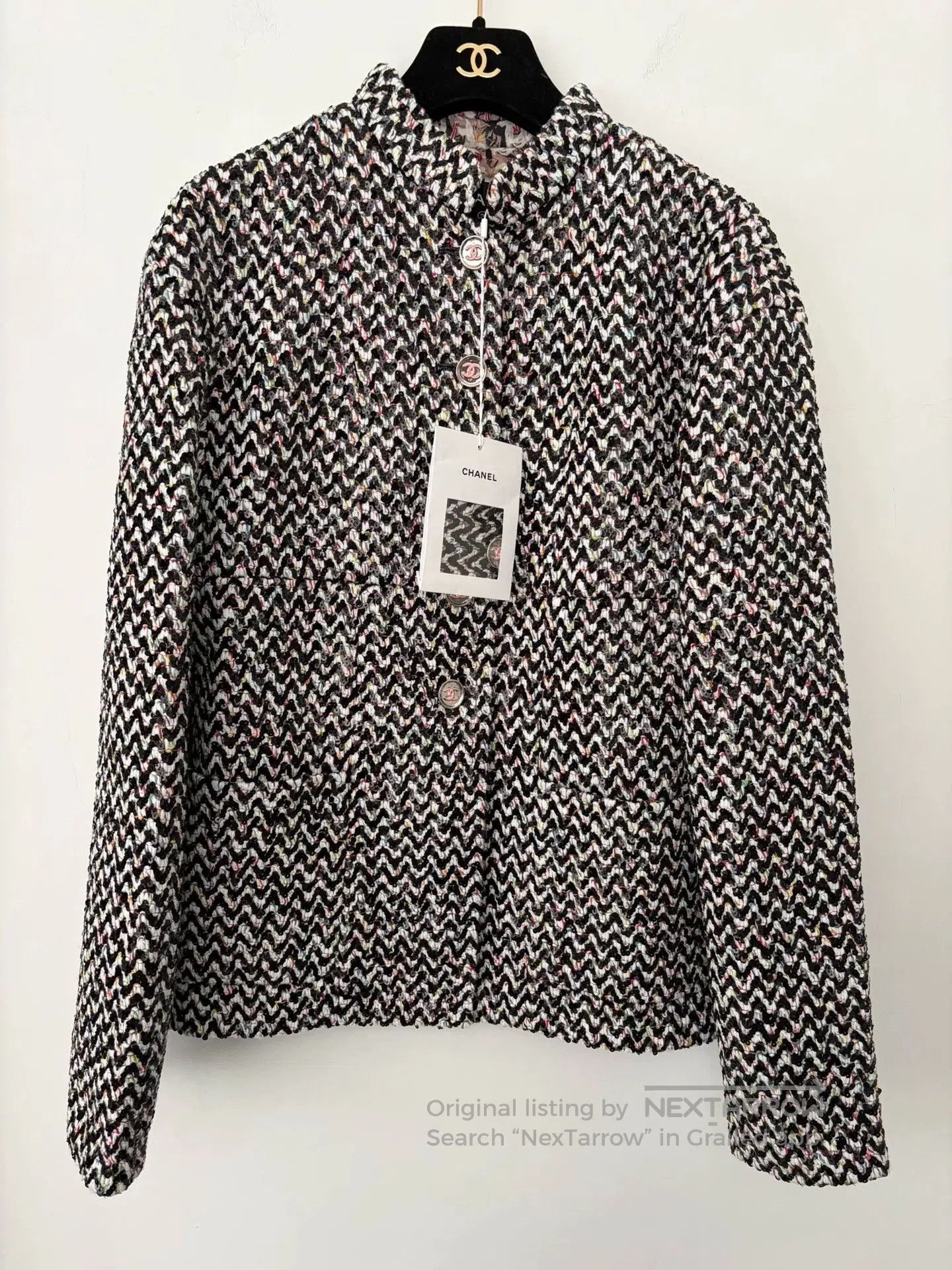 Chanel Chanel 23A Sequin Embellished Jacket. Size US XS / EU 42 / 0 - 1 Thumbnail