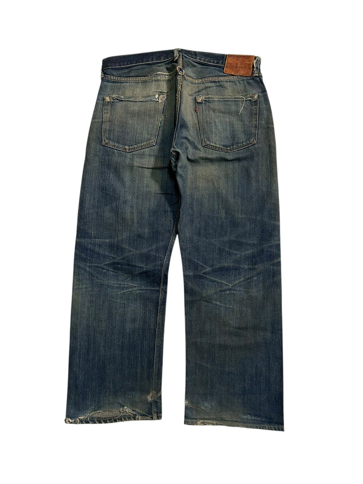 Japanese Brand × Kapital × Vintage JOE McCOY Selvedge Distressed Vtg Denim Jeans Size US 35 - 4 Thumbnail