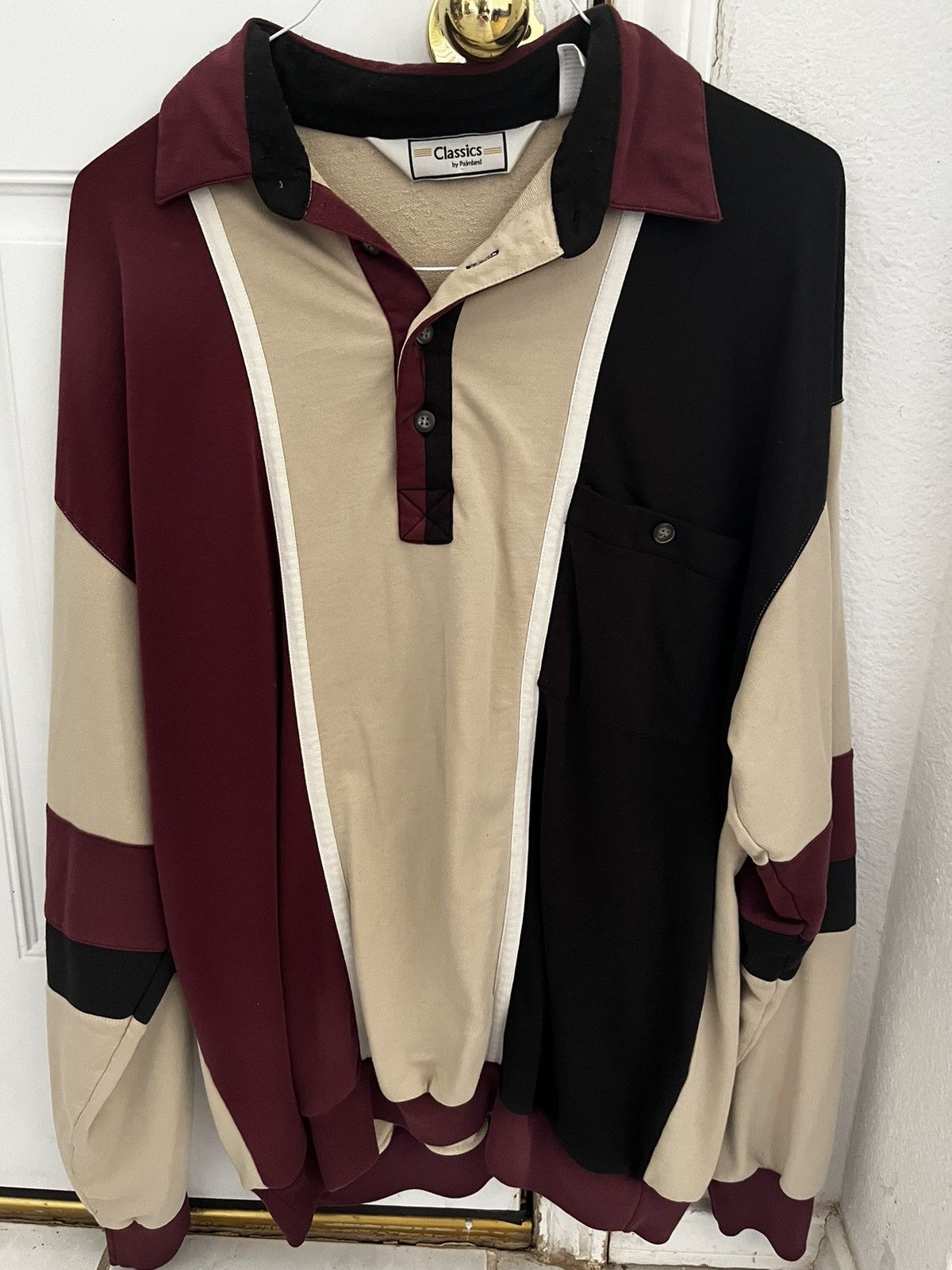 Clarks × Vintage Vintage Clarks Long sleeve polo Size US XL / EU 56 / 4 - 1 Thumbnail