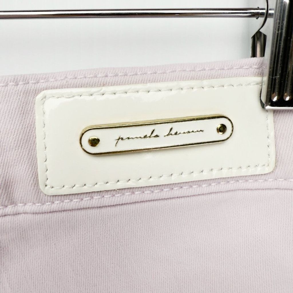 Other PAMELA HENSON Delicious Slim Fit Frayed Pale Rose Jean US 12 Size 34" / US 12 / IT 48 - 5 Thumbnail