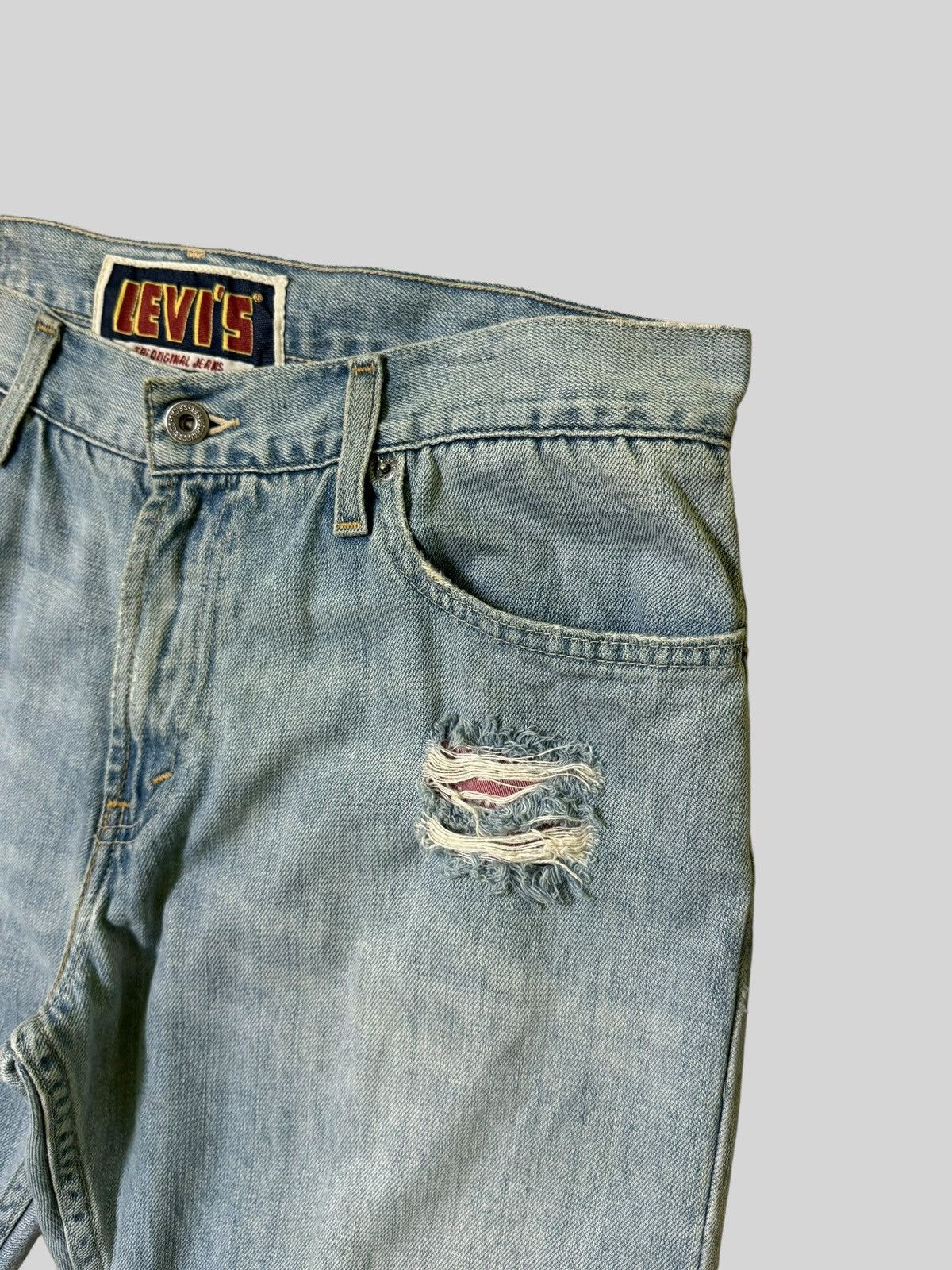 Levi's × Levi's Vintage Clothing × Vintage Vintage Levi's 527 Flared Bootcut Distressed Jeans Size US 33 - 9 Thumbnail