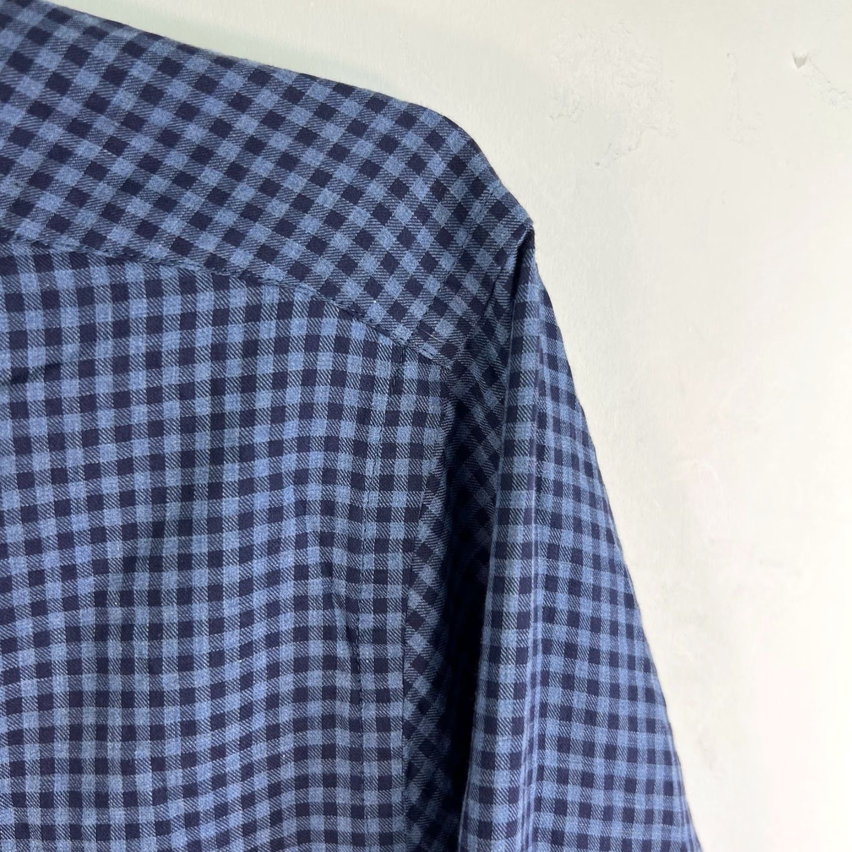 Vintage VINTAGE Apposta Checked Flannel Shirt Mens 4XL Blue Button-Down Collared Casual Winter 4XL Men Blue Check Size US XXL / EU 58 / 5 - 2 Thumbnail
