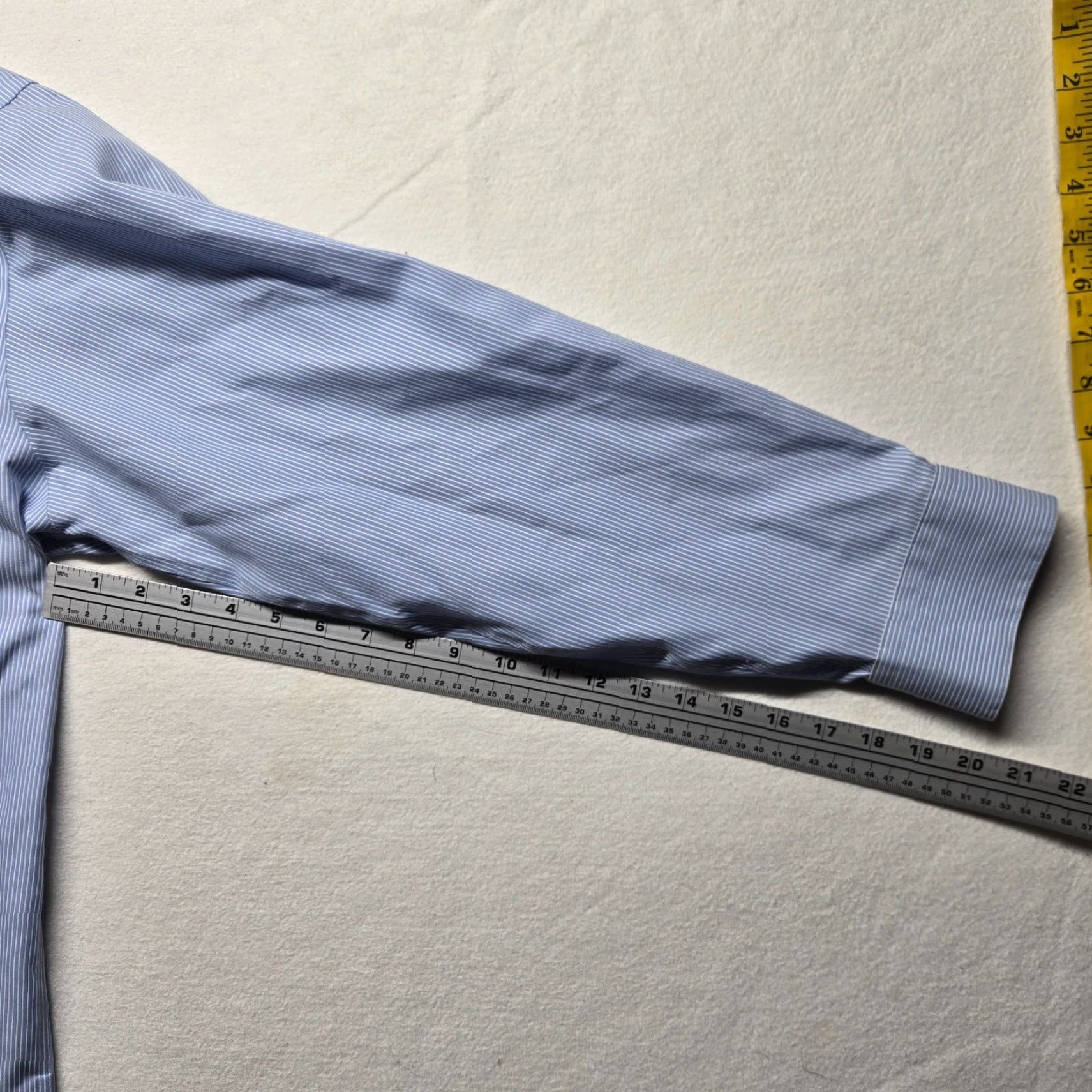 Pronto Uomo Pronto Uomo Shirt Mens 2XL Blue Button-Up Non-Iron Long Sleeve Pockets Cotton Regular Size US XXL / EU 58 / 5 - 5 Thumbnail
