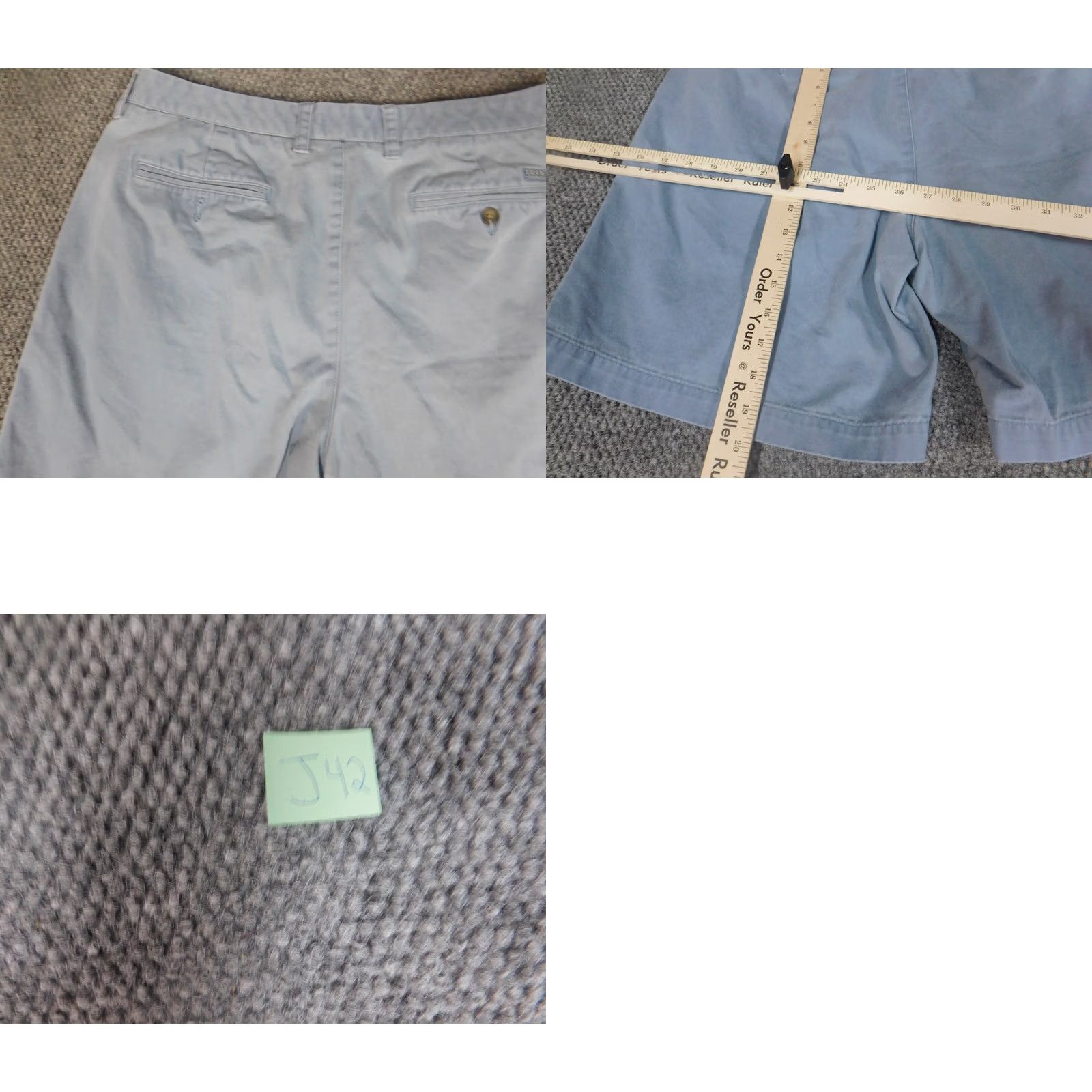 Izod IZOD Mens Shorts 36 blue straight chino classic (Regular) Size US 36 / EU 52 - 9 Thumbnail