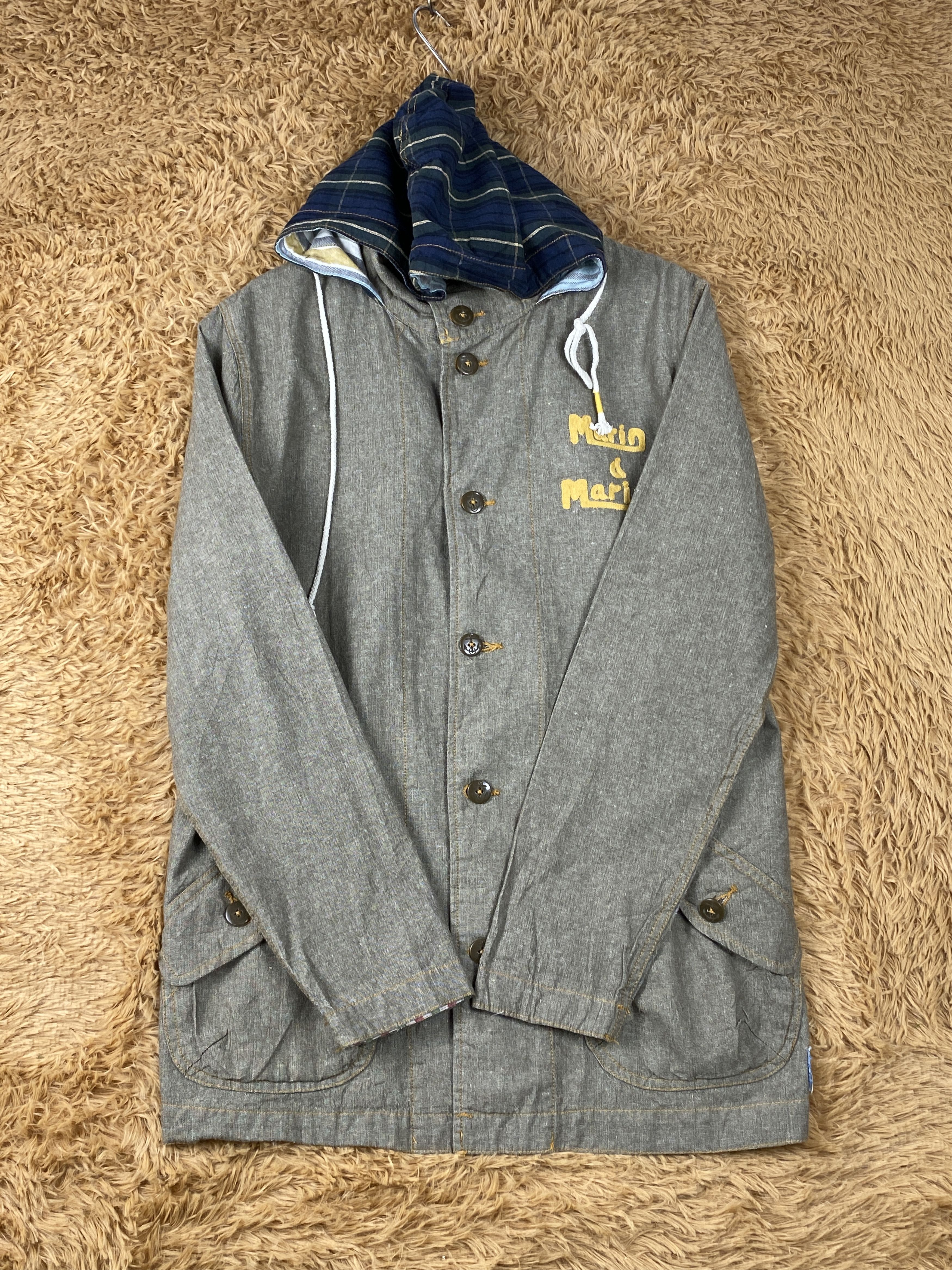 Japanese Brand × Vintage Vintage Marin & Marine Style Hoodie Long Jacket J1861 Size US S / EU 44-46 / 1 - 5 Thumbnail