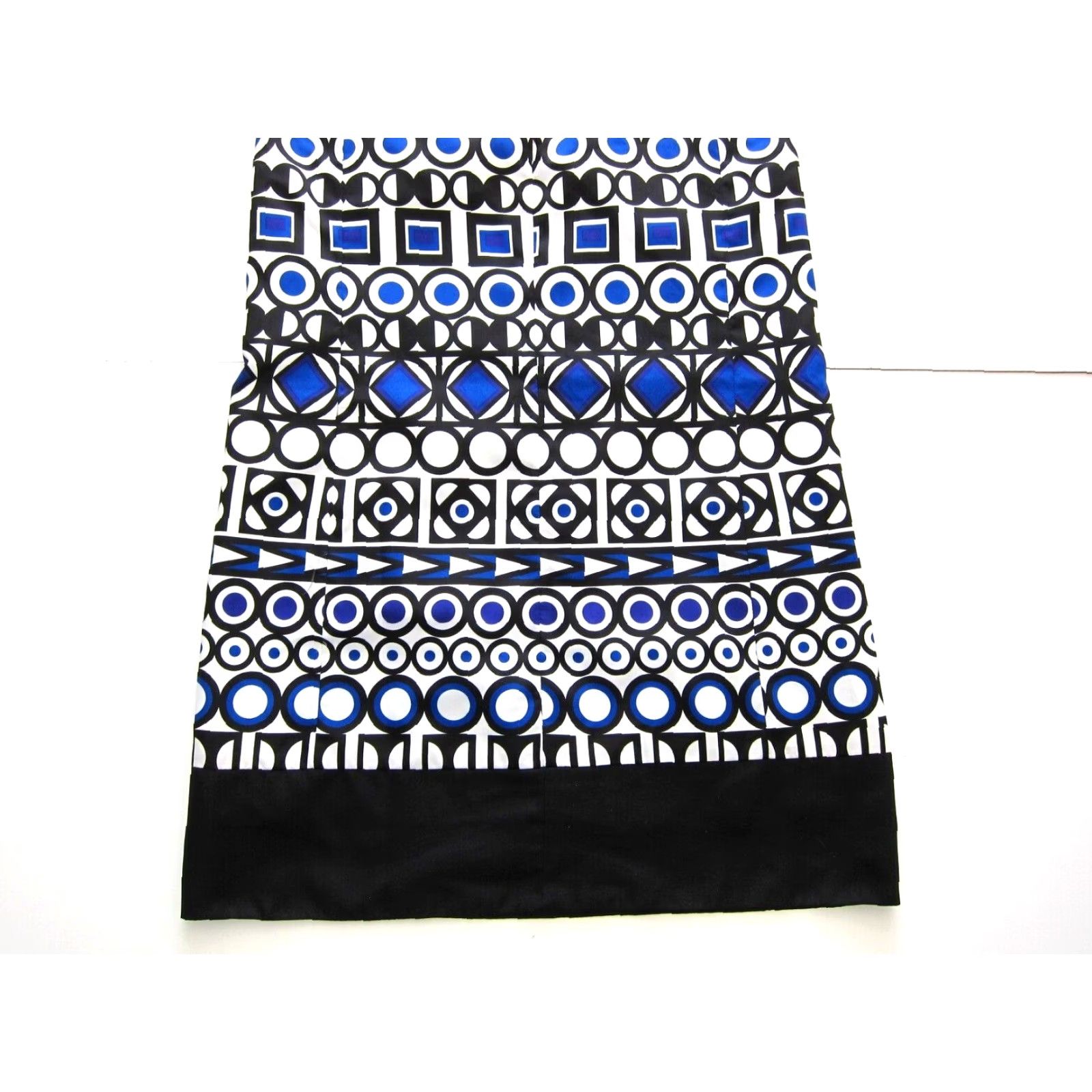 Vintage Mark. Black Blue White Purple Geometric Sleeveless Sheath Shift Tunic Dress L Womens Size L / US 10 / IT 46 - 6 Thumbnail
