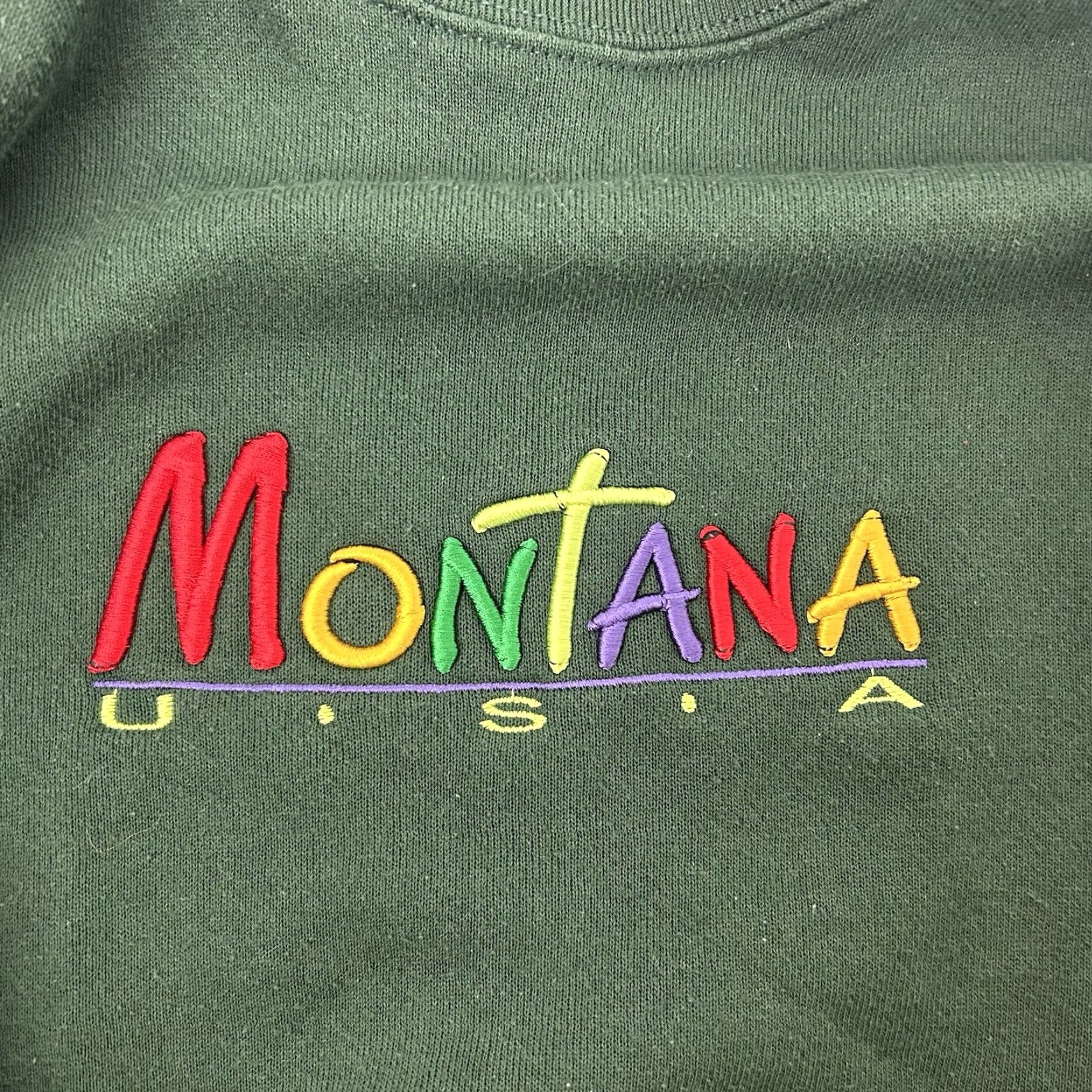 Tultex VINTAGE Montana Tultex Maximum Sweats Crewneck Sweatshirt USA Made 90s Green XL Size US XL / EU 56 / 4 - 3 Thumbnail