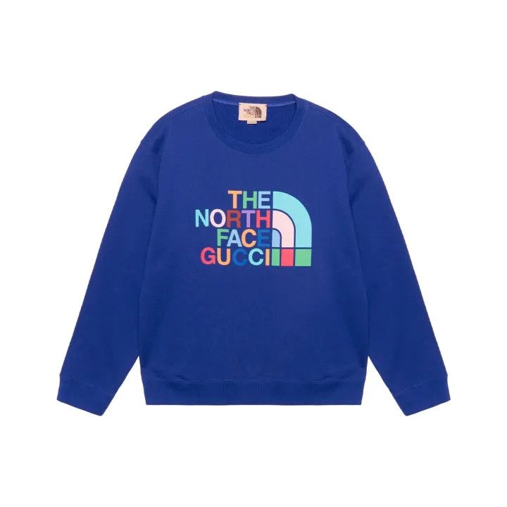 Gucci GUCCI x THE NORTH FACE Blue Logo Sweatshirt Size US L / EU 52-54 / 3 - 1 Thumbnail