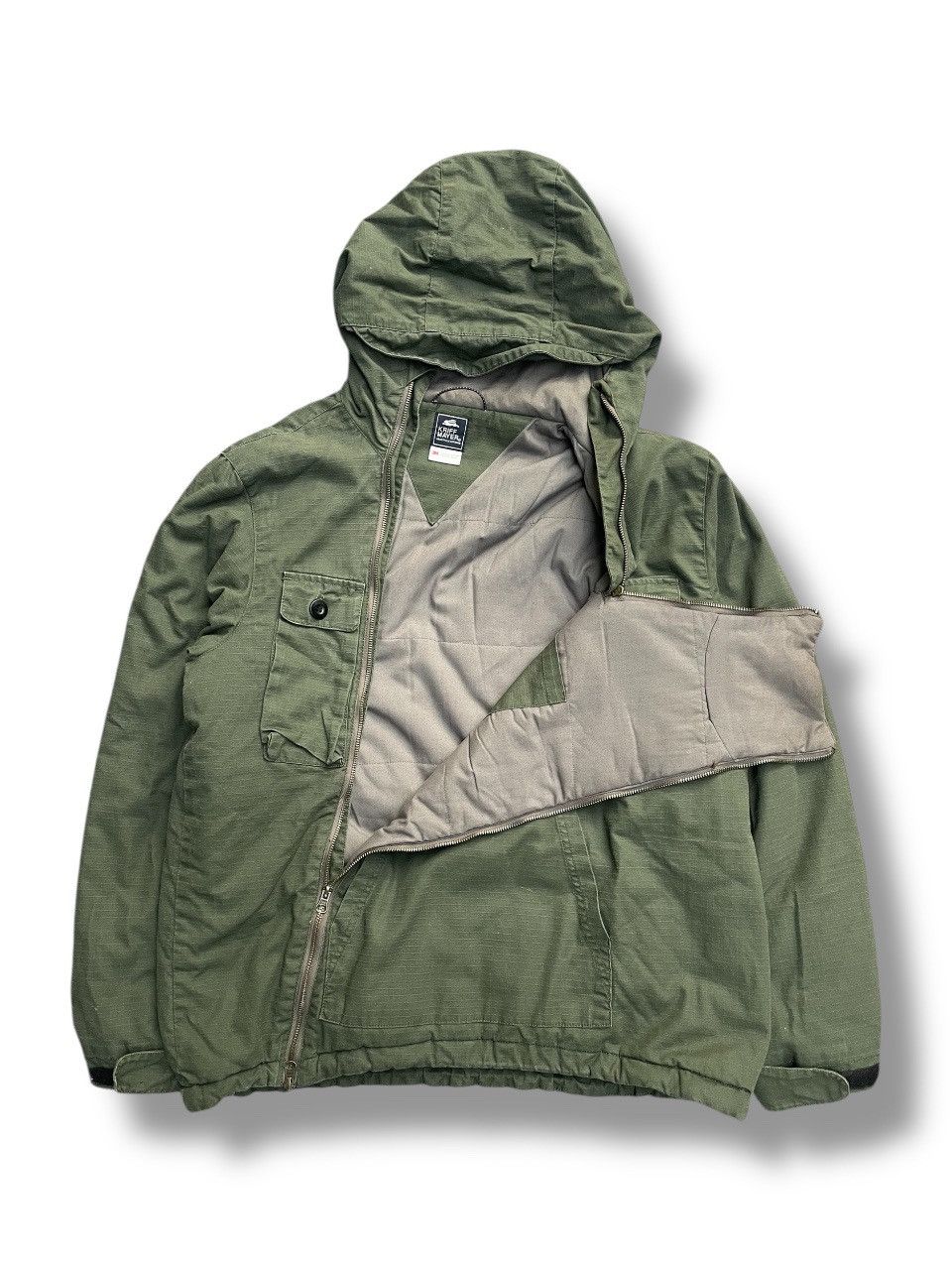 Japanese Brand Kriff Mayer Hinoko Anorak Asymetrical Zipper Military Jacket Size US L / EU 52-54 / 3 - 4 Thumbnail