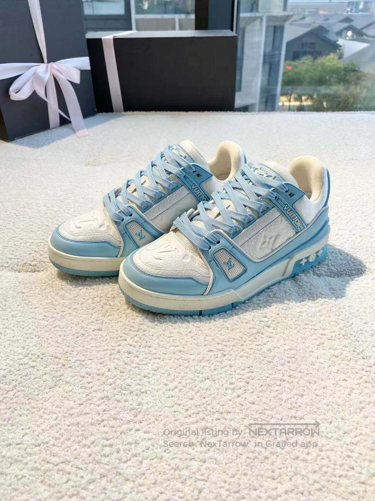 Louis Vuitton Louis Vuitton Size 2.5 Sky blue board shoes| Size US 6 / IT 36 - 1 Thumbnail