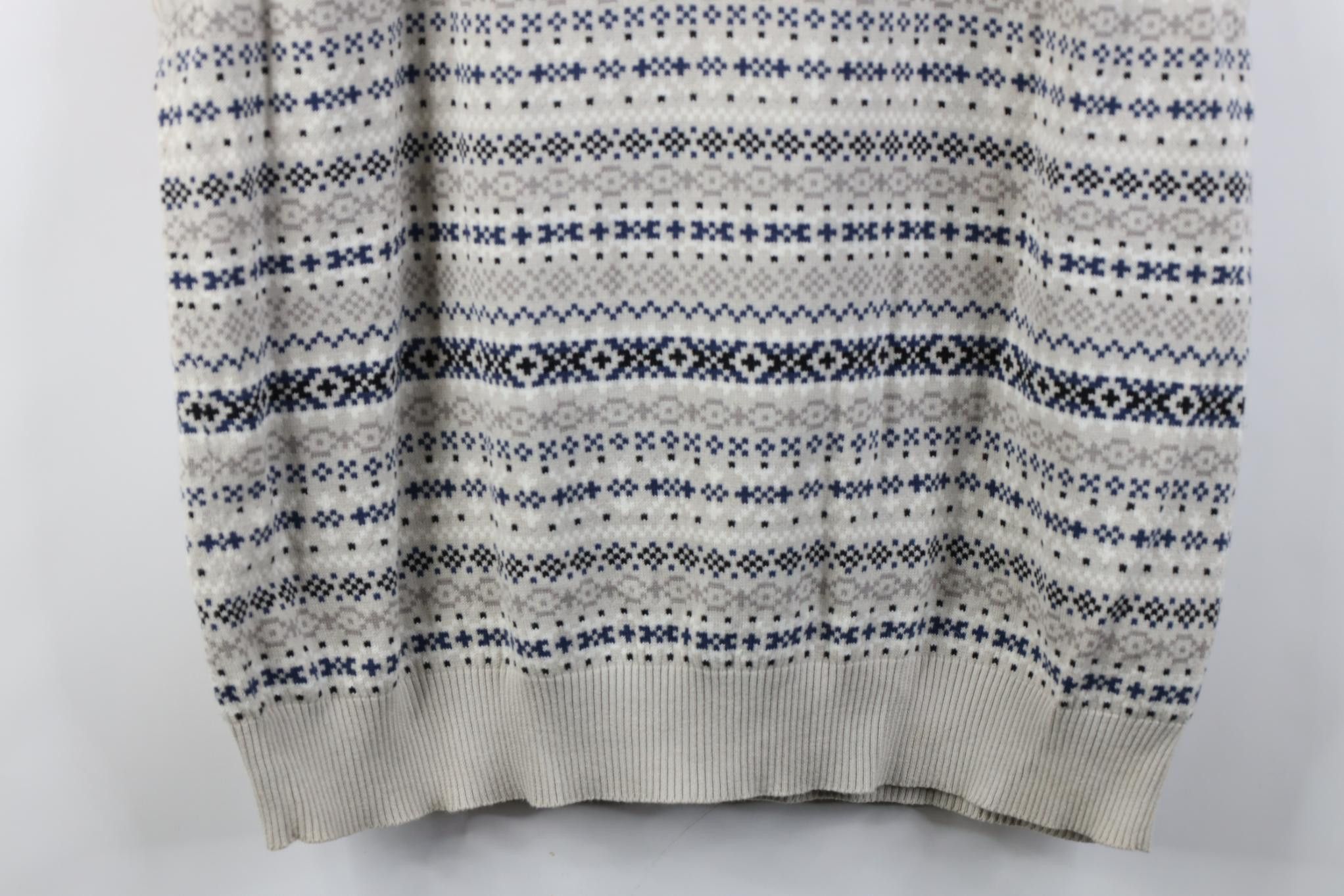 Reebok Vintage 90s Y2K Reebok Golf Fair Isle V-Neck Sweater Vest Size US XL / EU 56 / 4 - 12 Thumbnail
