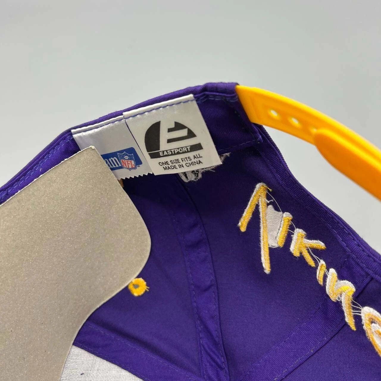NFL × Vintage Minnesota Vikings Hat Men Purple NFL Eastport Snap Back Size ONE SIZE - 4 Thumbnail