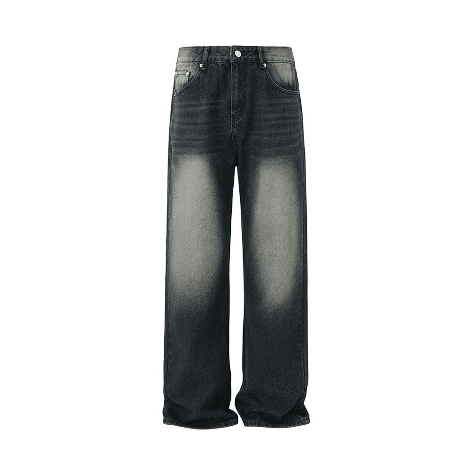 Jean × Vintage Washed Wide Leg Denim Jeans Size US 32 / EU 48 - 5 Thumbnail