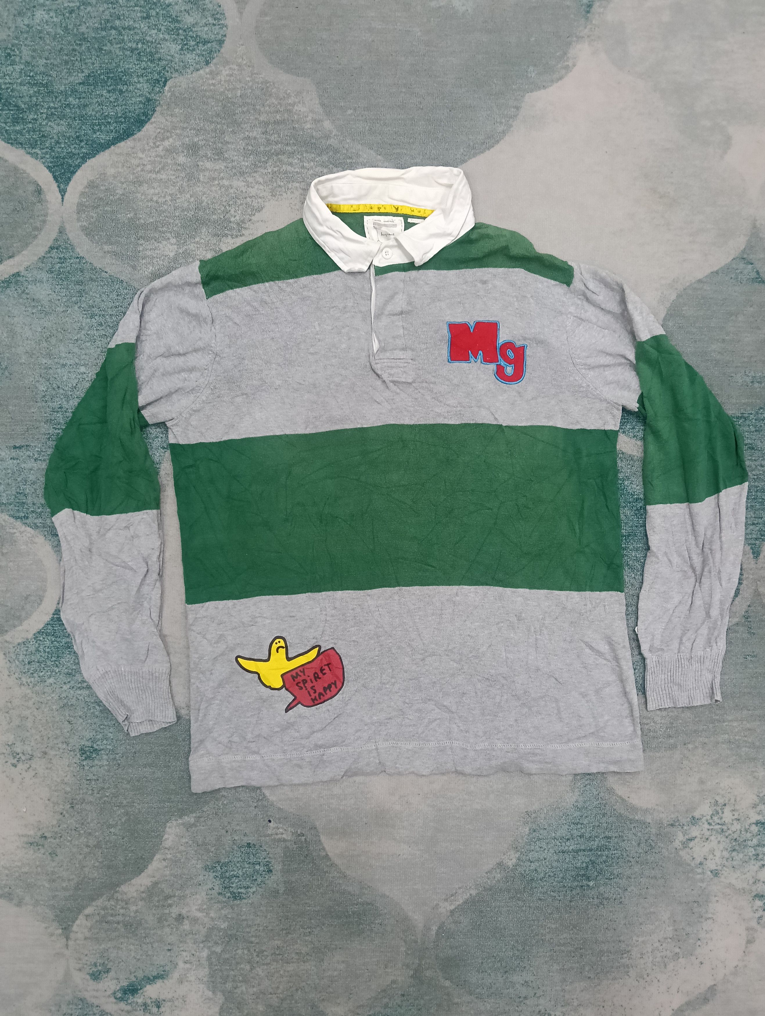 Hysteric Glamour × Japanese Brand Vintage Mark Gonzales Tee Like Rugby Style Size US XL / EU 56 / 4 - 1 Thumbnail