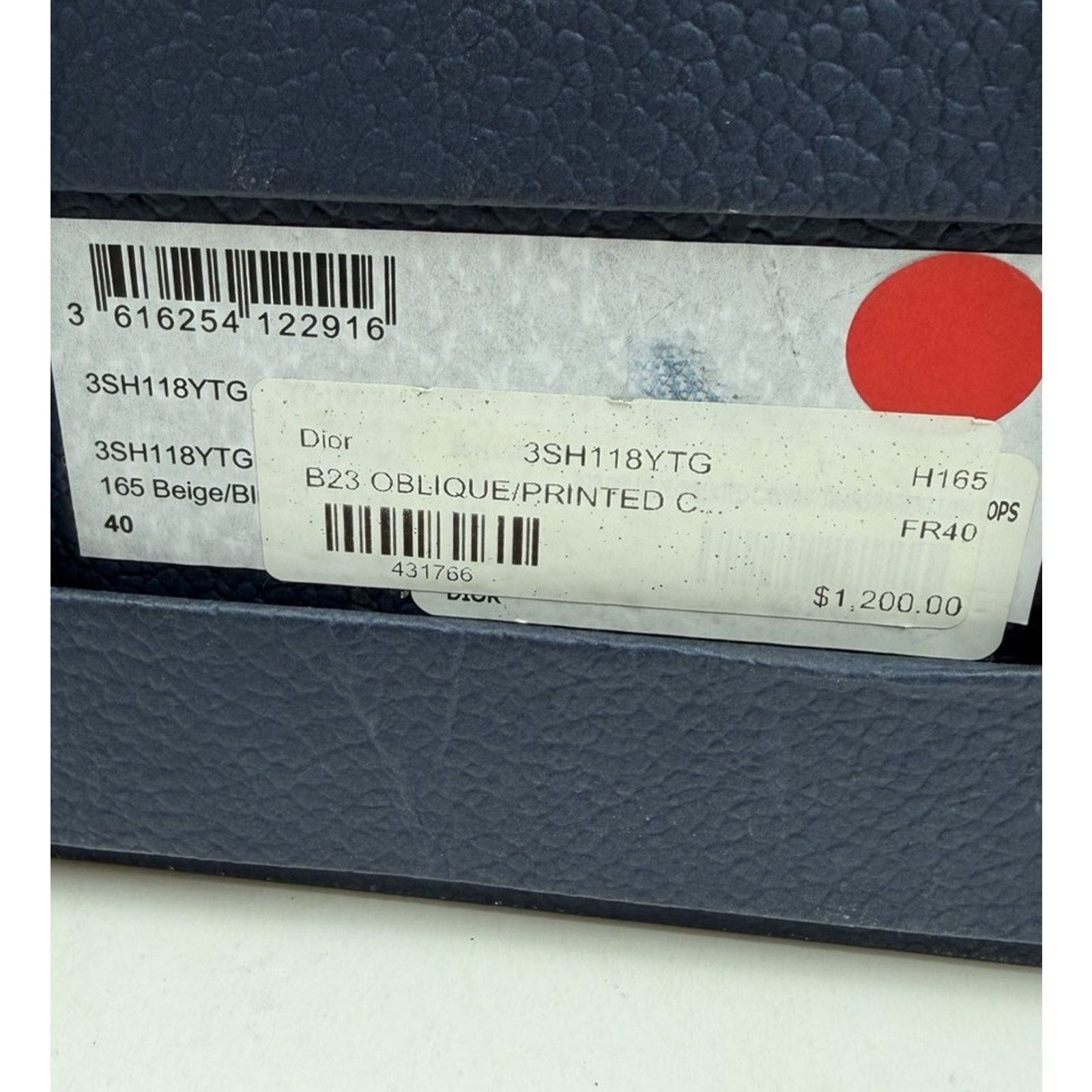 Dior Size 40EU/7US - Dior B23 High Dior White/Blue Size US 7 / EU 40 - 10 Thumbnail
