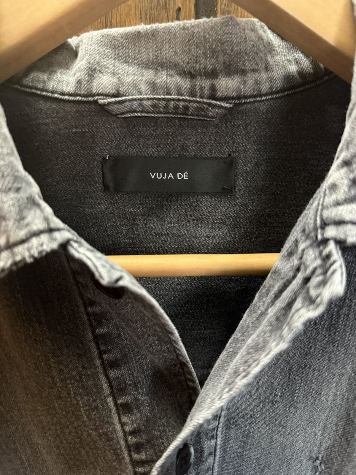 Vuja De Vuja De Wyatt Gray Chambray Denim Shirt Size US M / EU 48-50 / 2 - 4 Thumbnail