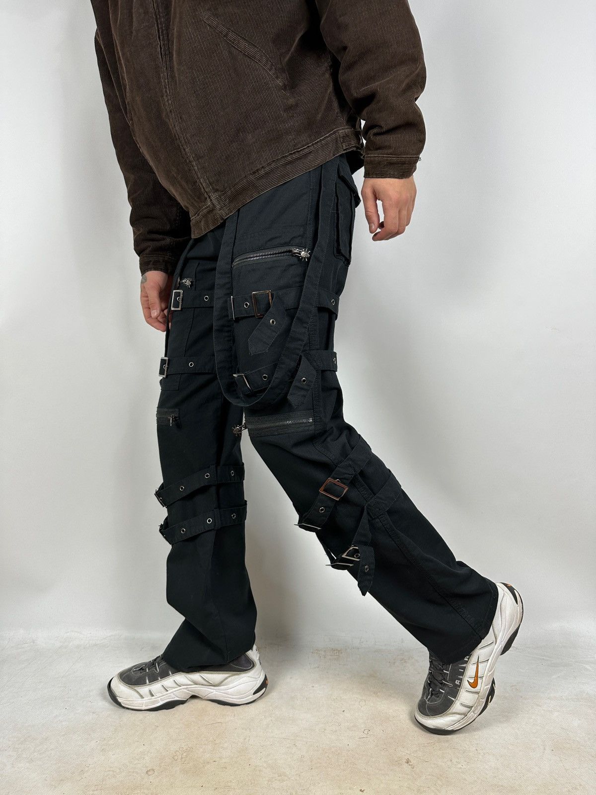 Queen Of Darkness Avant Garde Punk Goth Bondage Cargo Pants