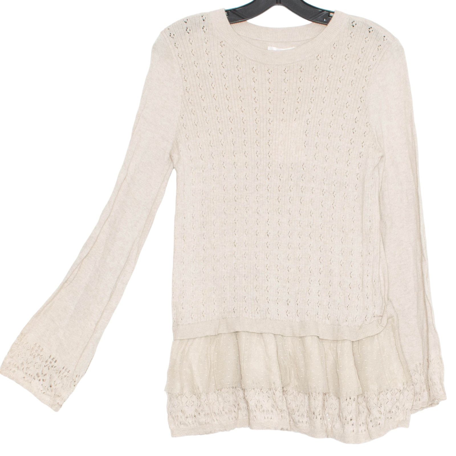 Other NWT LC Lauren Conrad Sweater Cottage Minimalist Boho Medium Size M / US 6-8 / IT 42-44 - 5 Thumbnail
