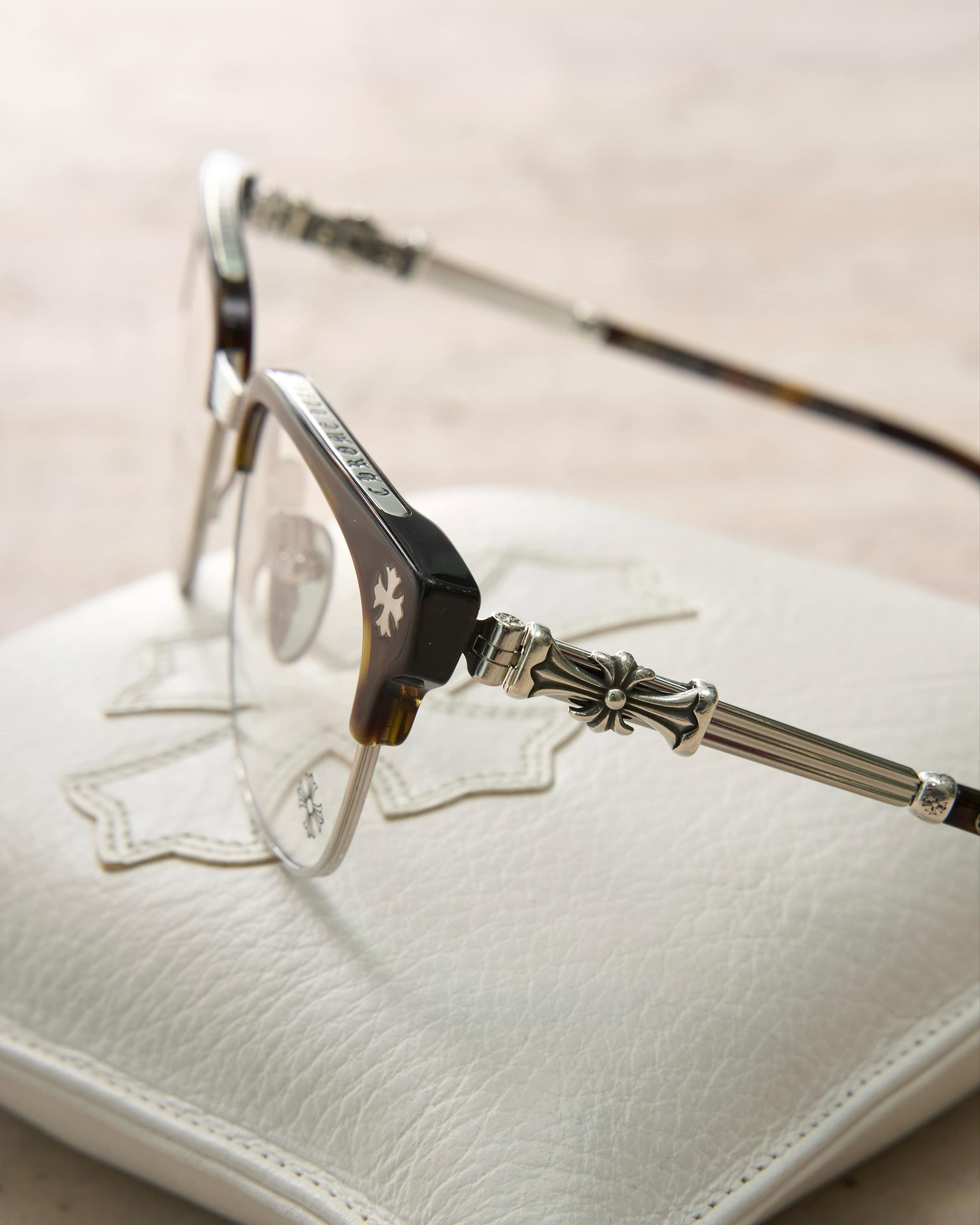 Chrome Hearts CHROME HEARTS BONENNOISSEUR II Dark Tortoise/Shiny Silver Size ONE SIZE - 10 Thumbnail
