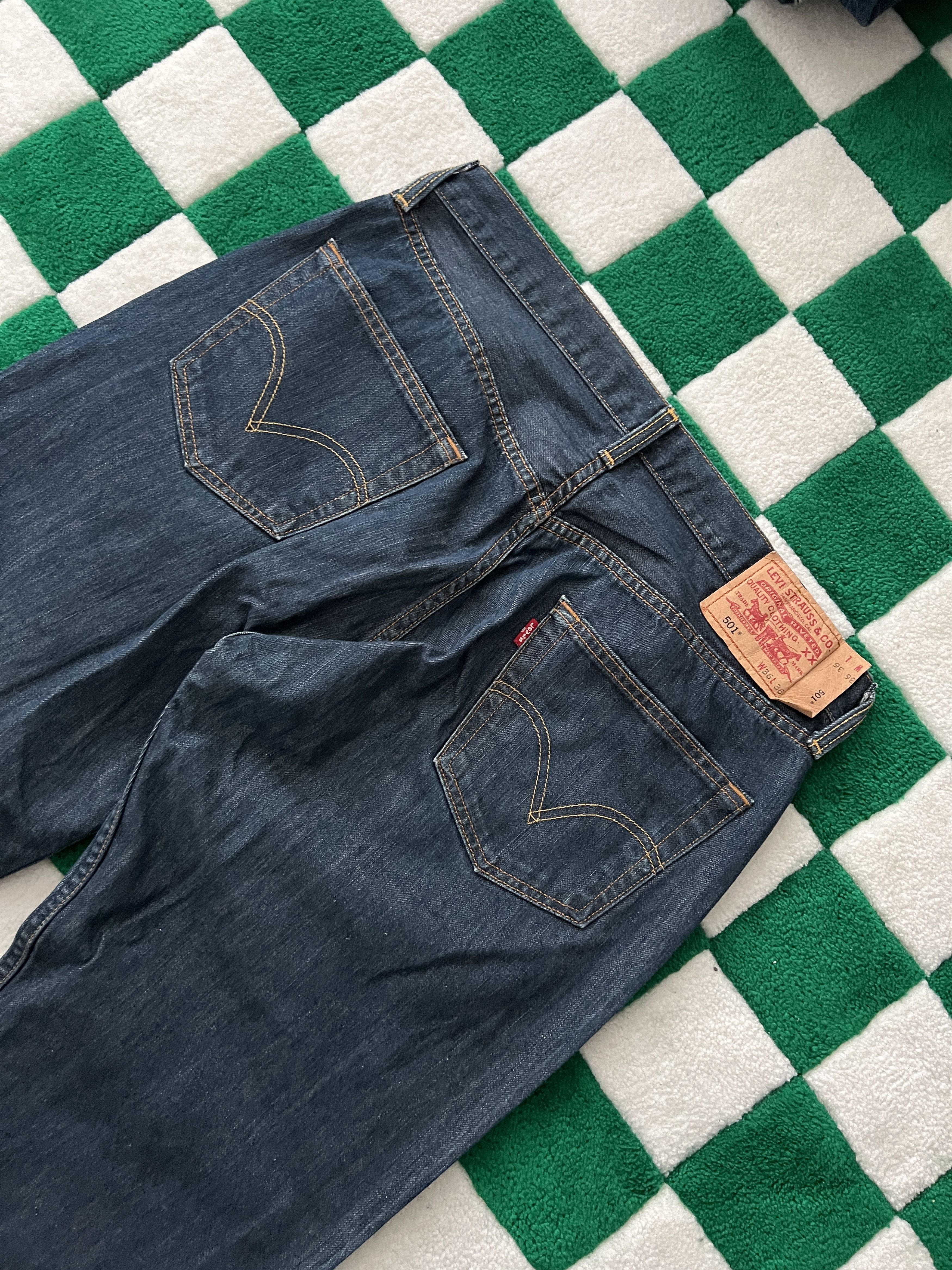 Levi's Vintage 2000s Levis 501 Denim Jeans Size US 36 / EU 52 - 3 Thumbnail