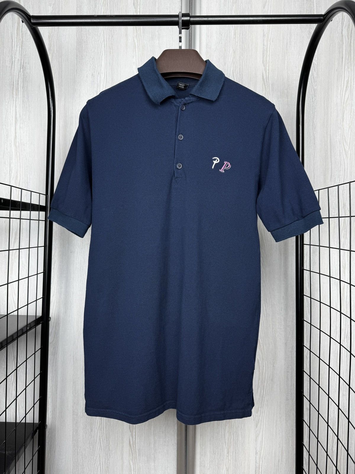 Patta Patta Navy Blue classic double P logo cotton polo tee shirt Size US M / EU 48-50 / 2 - 2 Thumbnail