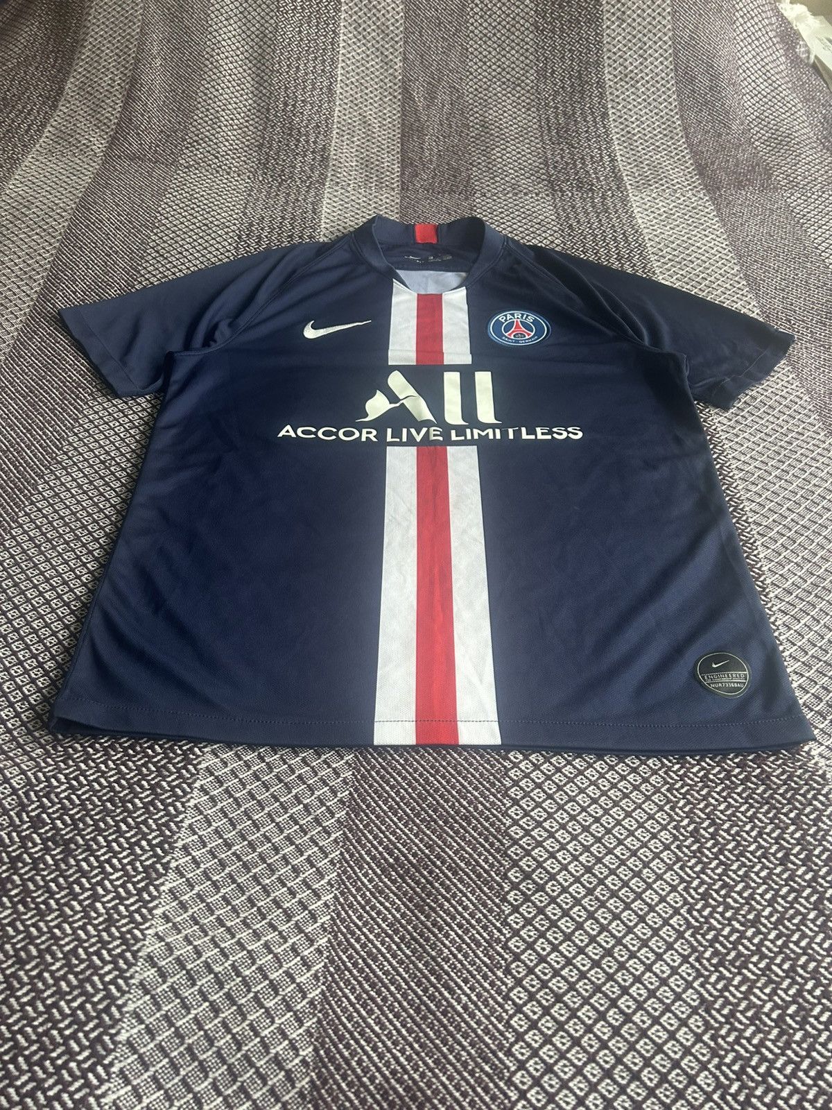 Nike Nike x PSG Football Home Soccer Jersey 2019/20 Blockcore Size US L / EU 52-54 / 3 - 3 Thumbnail