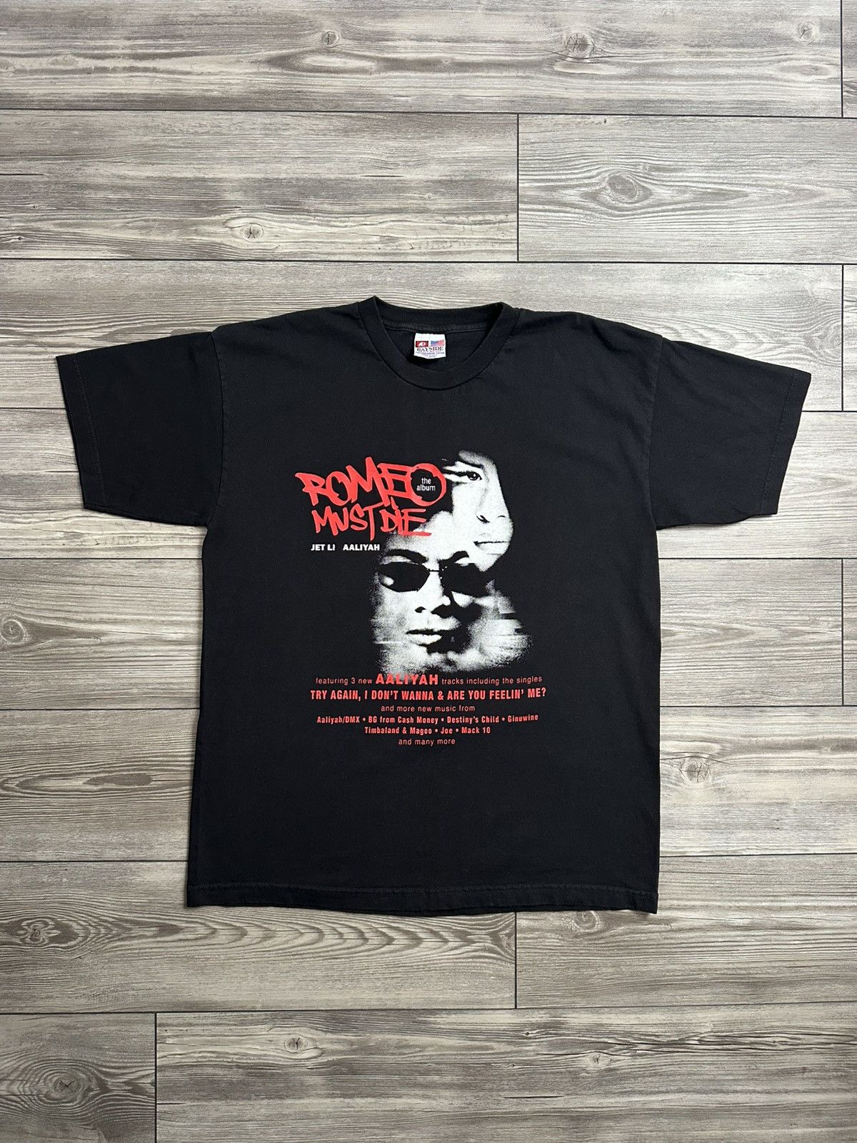 Rap Tees Rare Vintage Y2K Romeo Must Die Soundtrack T Shirt Size US XL / EU 56 / 4 - 1 Thumbnail