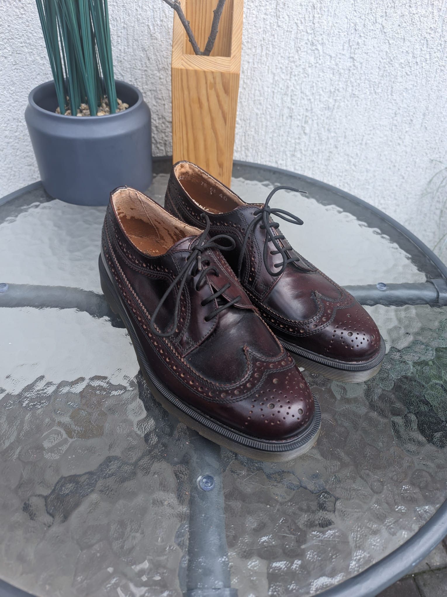 Leather × Seditionaries × Vintage chunky vintage brogue oxford leather shoes erd style Size US 7 / EU 40 - 3 Thumbnail