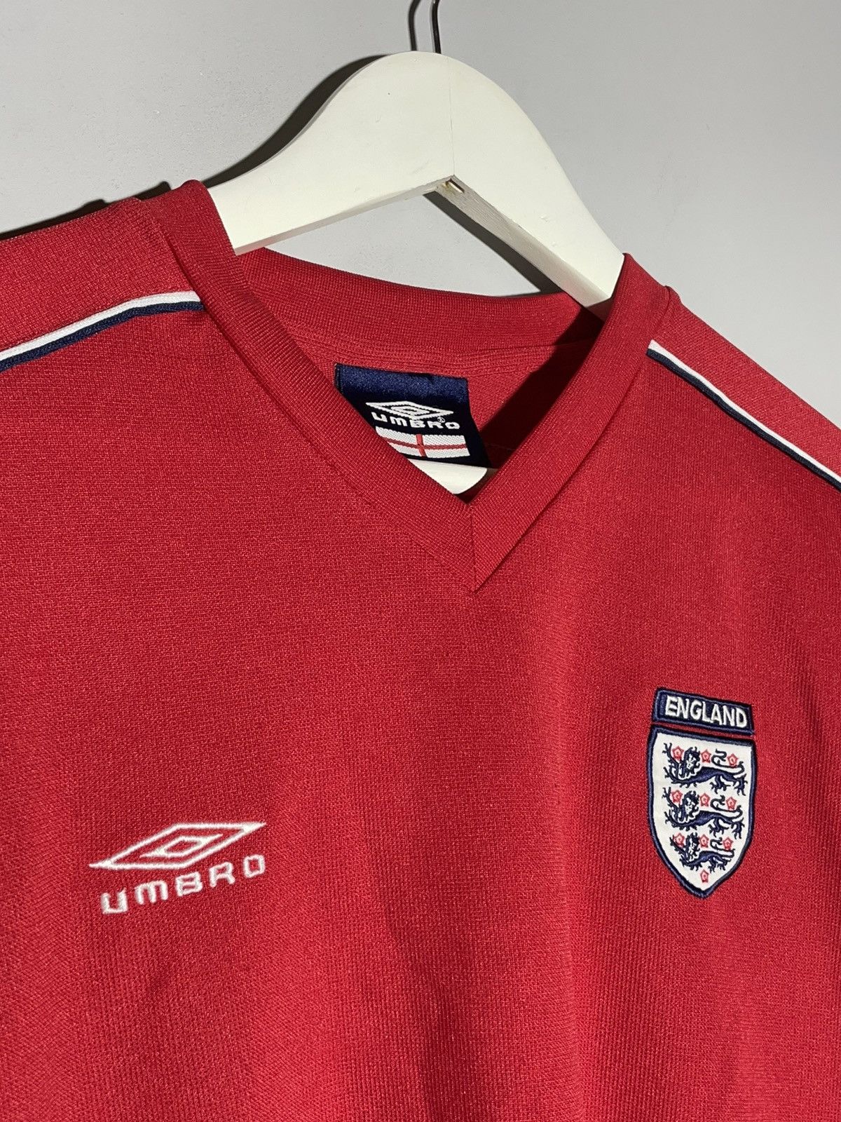 Umbro × Vintage National Team England Vintage Y2K Streetwear Football Shirt Size US XL / EU 56 / 4 - 3 Thumbnail