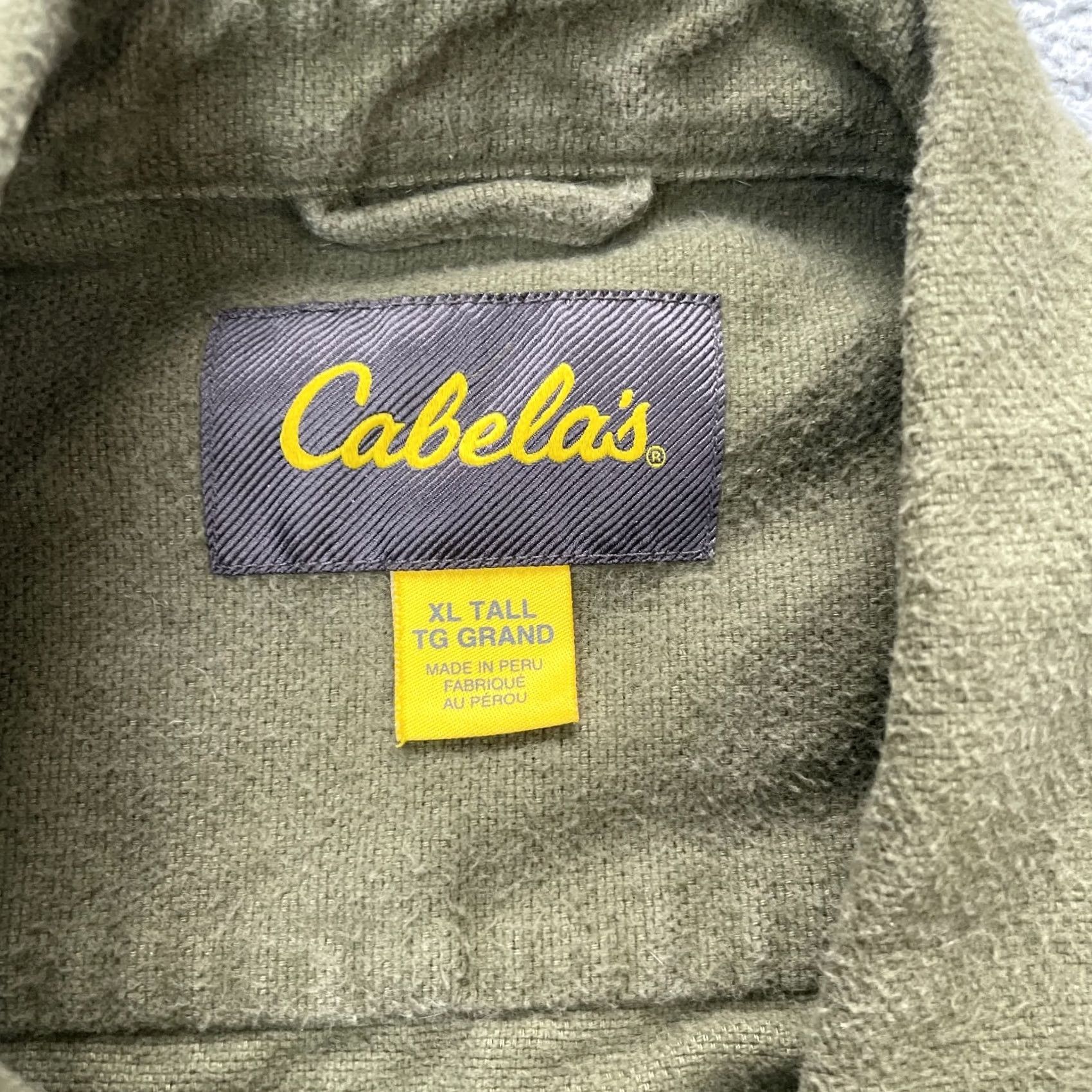 Vintage Cabela's Shirt Mens XLT Green Cotton Flannel Button-Down Casual Workwear Hiking Size US XL / EU 56 / 4 - 3 Thumbnail