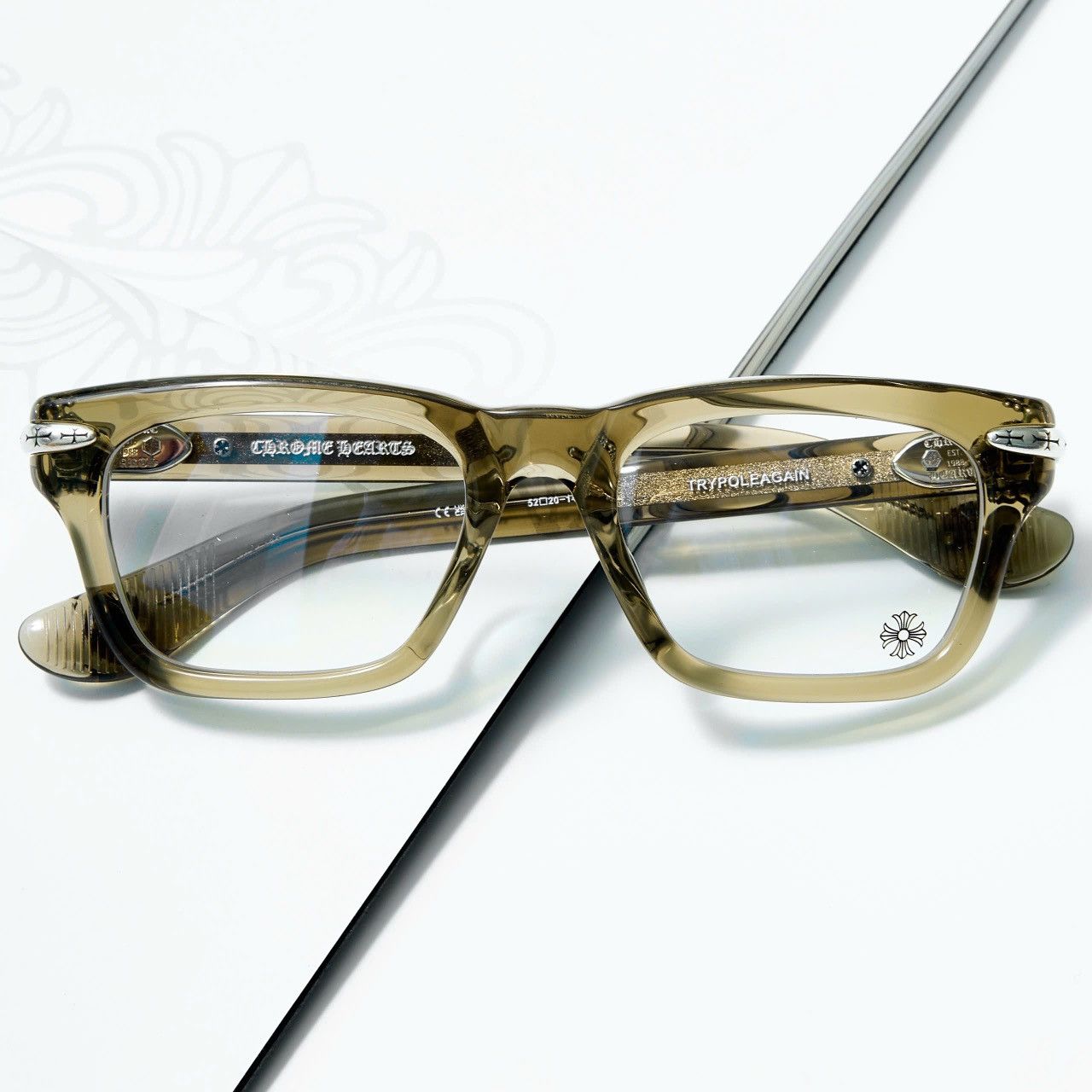 Chrome Hearts CHROME HEARTS TRYPOLEAGAIN ARMY SUNGLASSES Size ONE SIZE - 6 Thumbnail